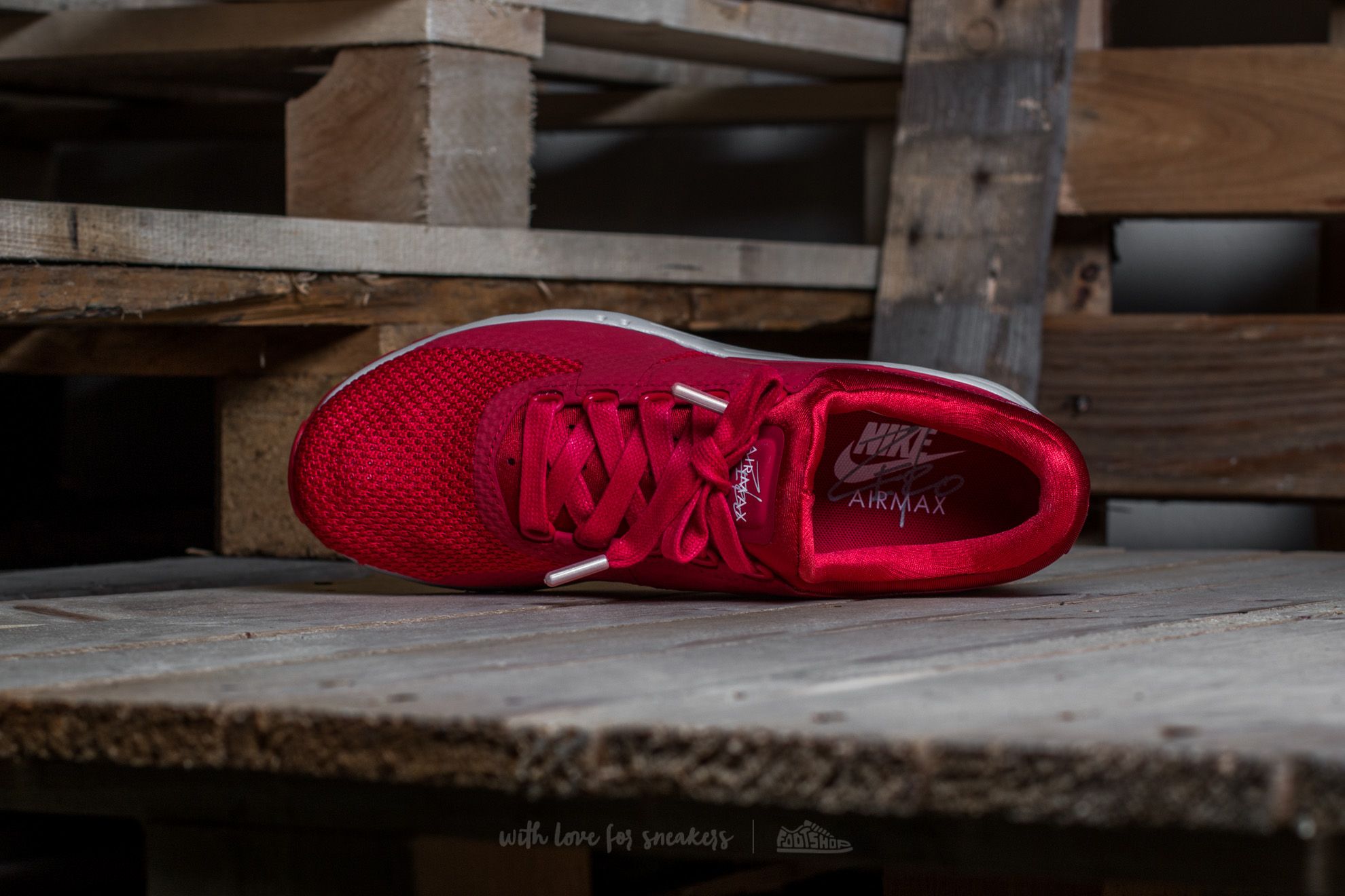 Men's shoes Nike Air Max Zero Premium Gym Red/ Gym Red-Wolf Grey