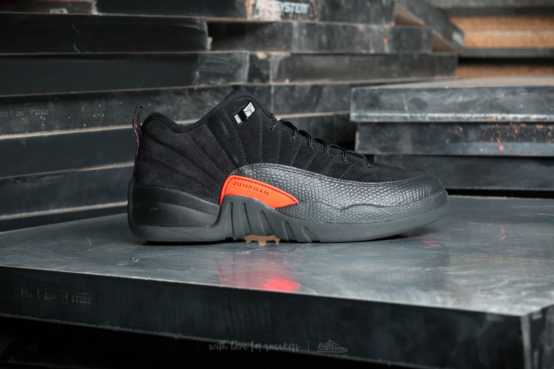 Men s shoes Air Jordan 12 Retro Low Black Max Orange Anthracite Footshop