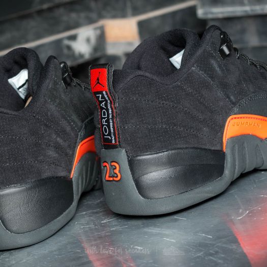 Men s shoes Air Jordan 12 Retro Low Black Max Orange Anthracite