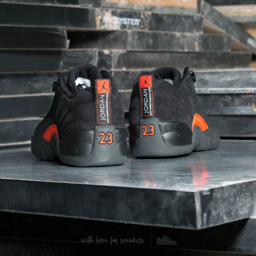 Womens black jordan 12 on sale