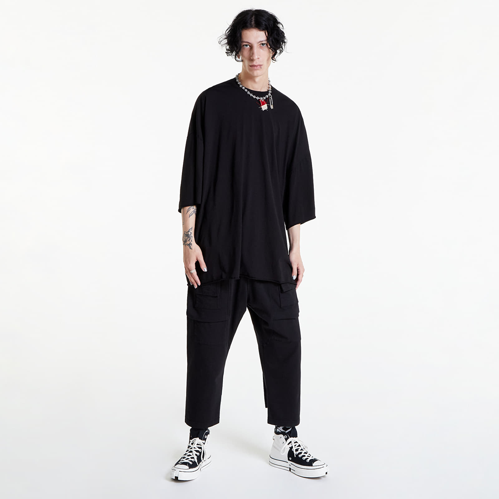 Pólók Rick Owens DRKSHDW Tommy T-Shirt Black