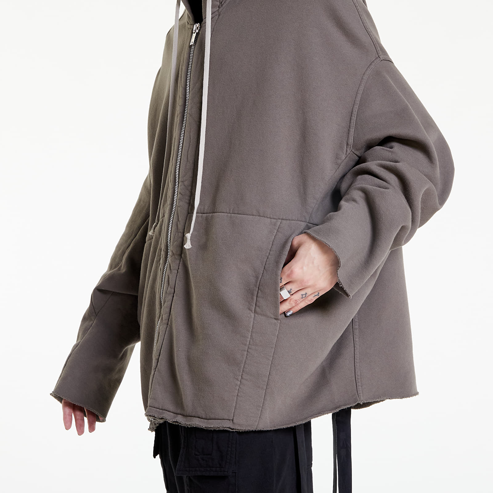 Giacche Rick Owens DRKSHDW Zip Front Peter Jacket Dust