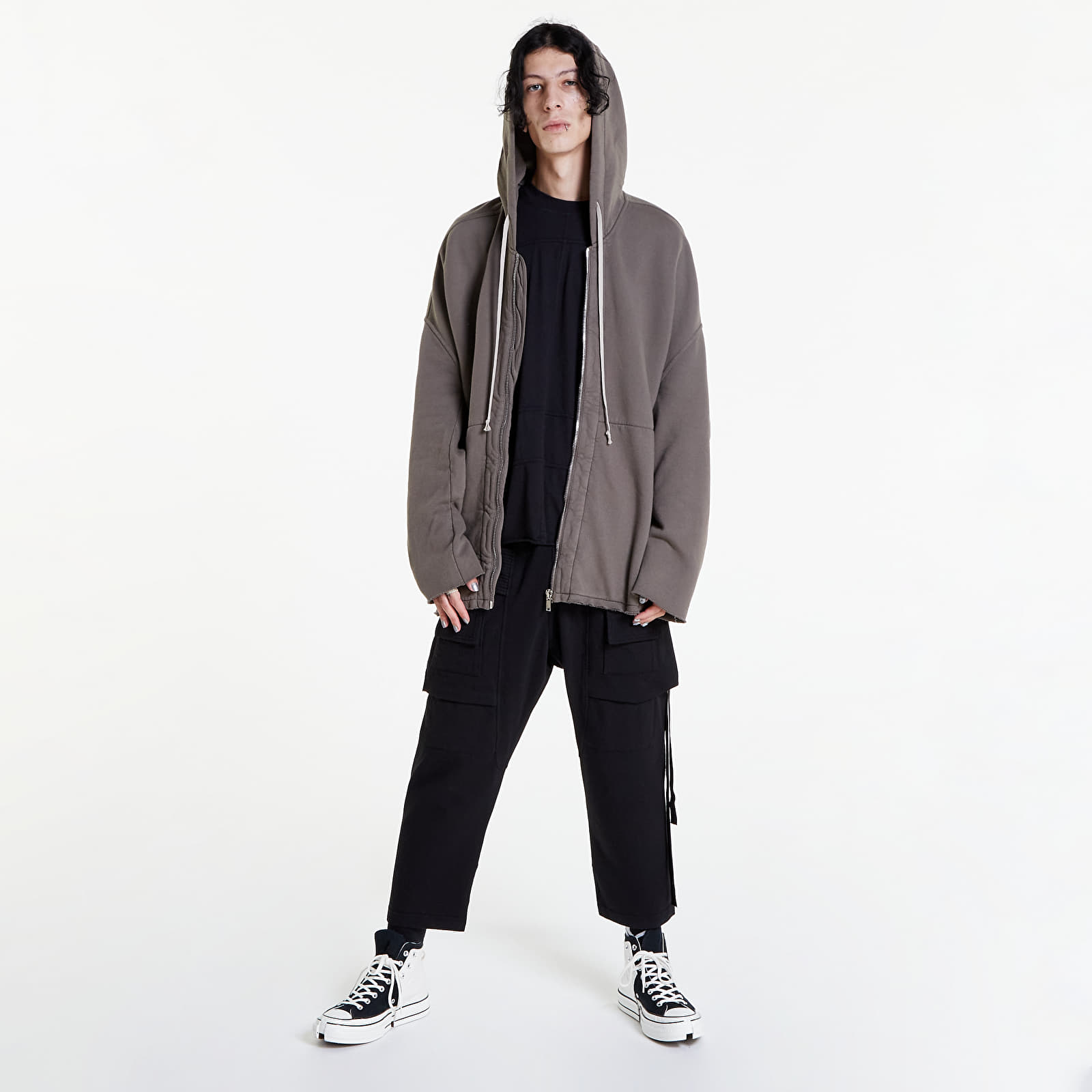 Giacche Rick Owens DRKSHDW Zip Front Peter Jacket Dust