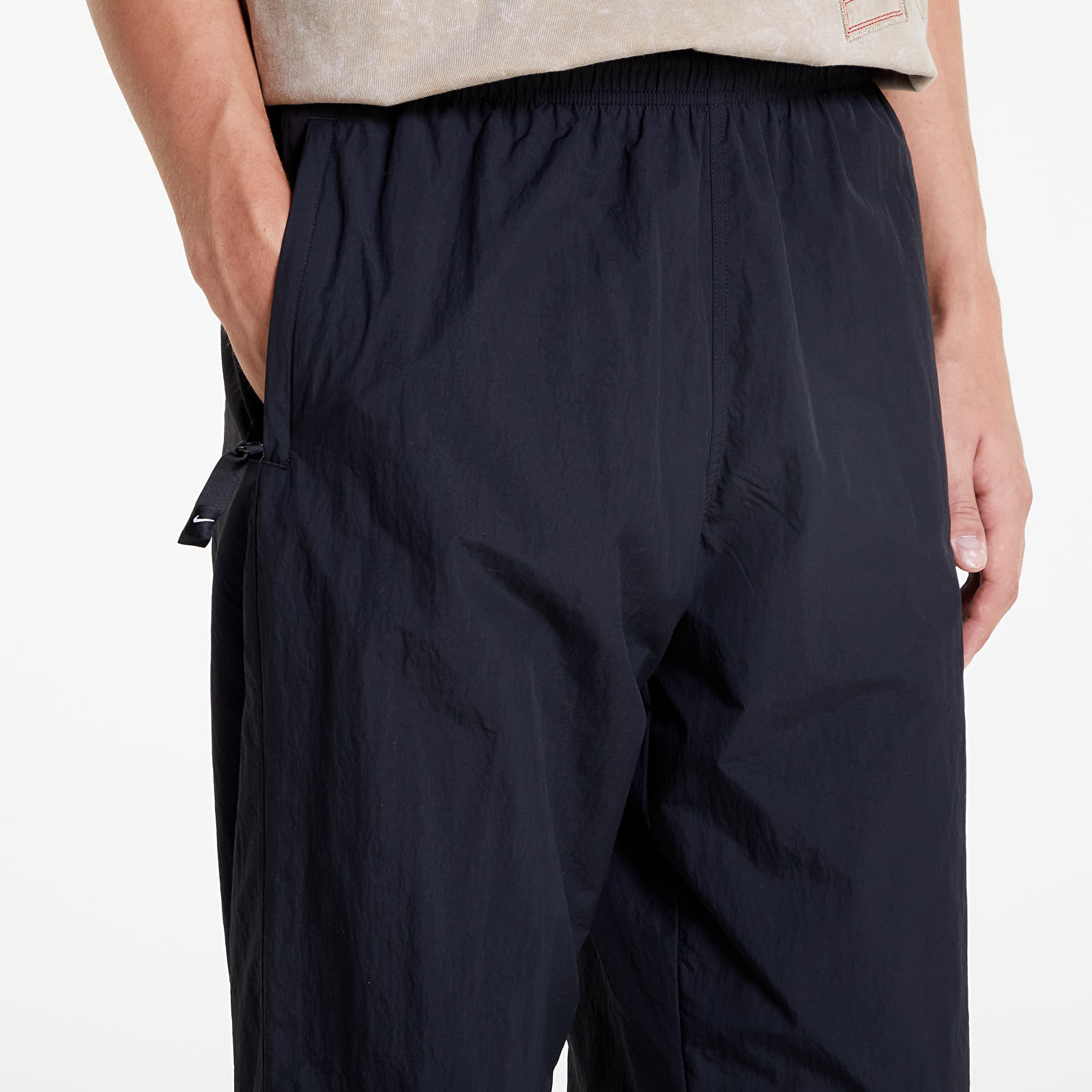 Farmerek és nadrágok Nike Sportswear Solo Swoosh Men's Track Pants Black/ White