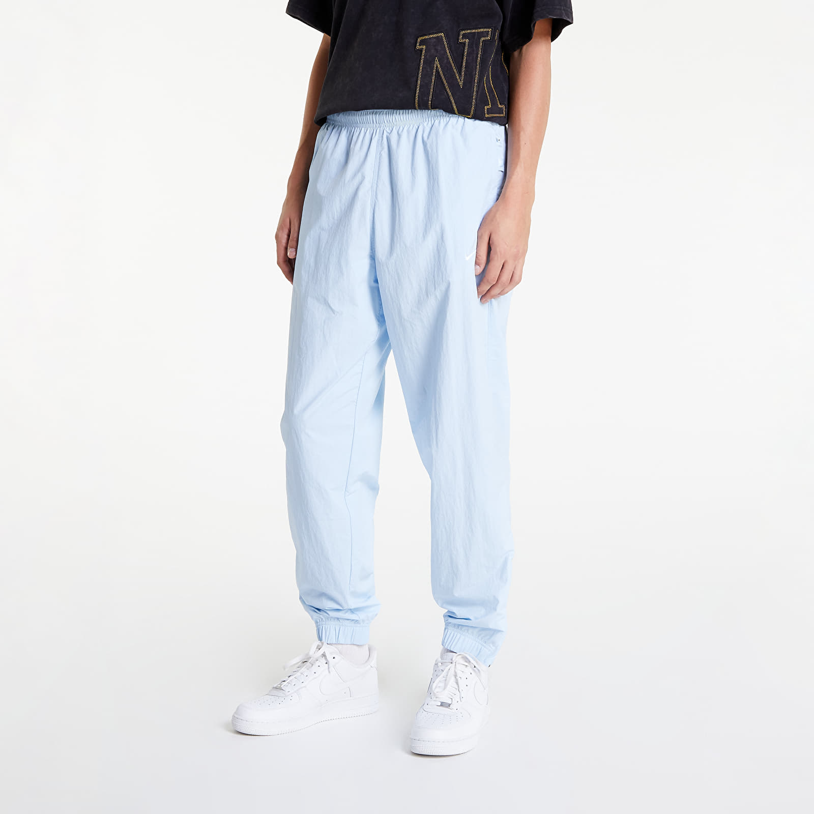 Blue and 2025 white nike sweatpants