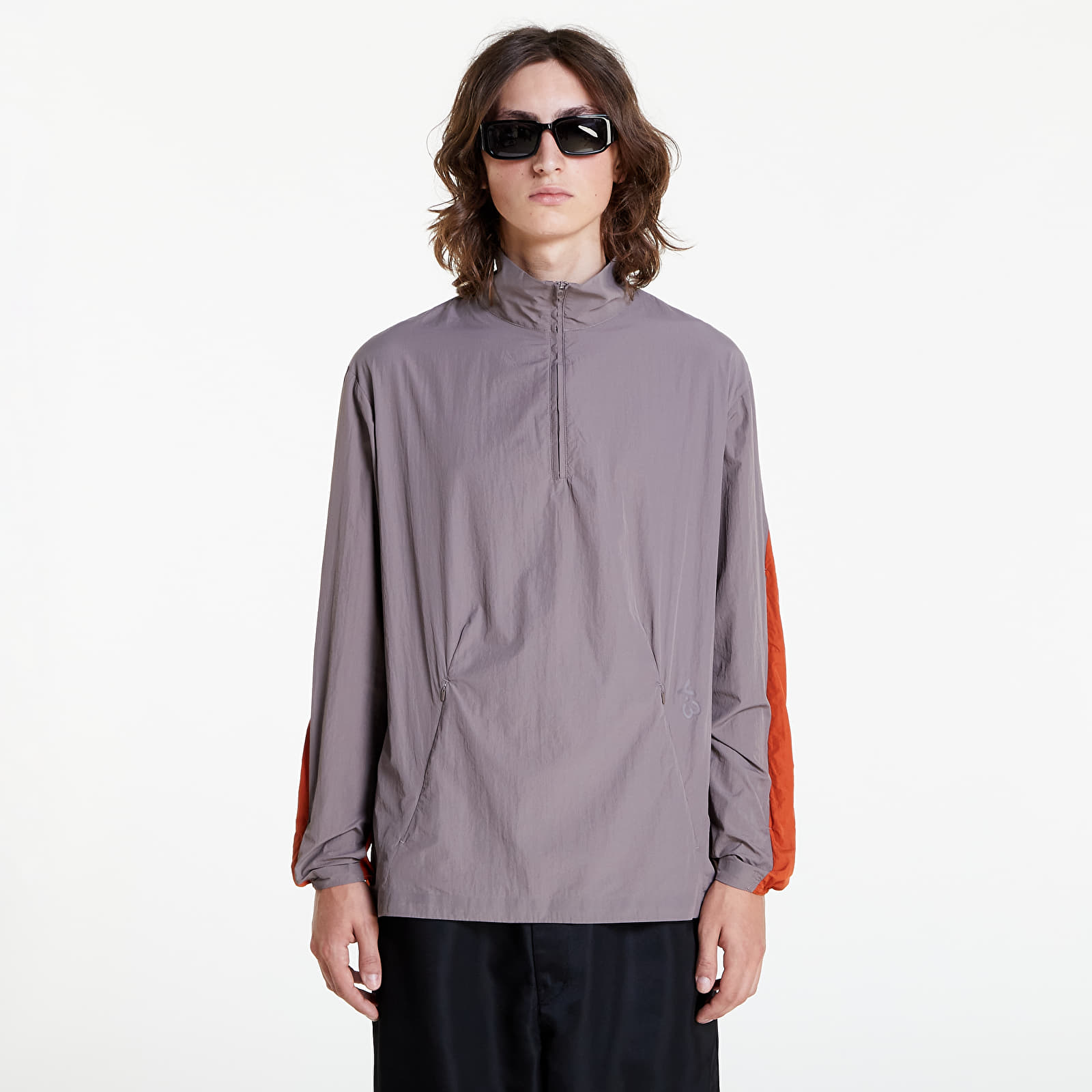 Vestes  Y-3 M Classic Light Shell Running Half-Zip Top Brown/ Fox Red