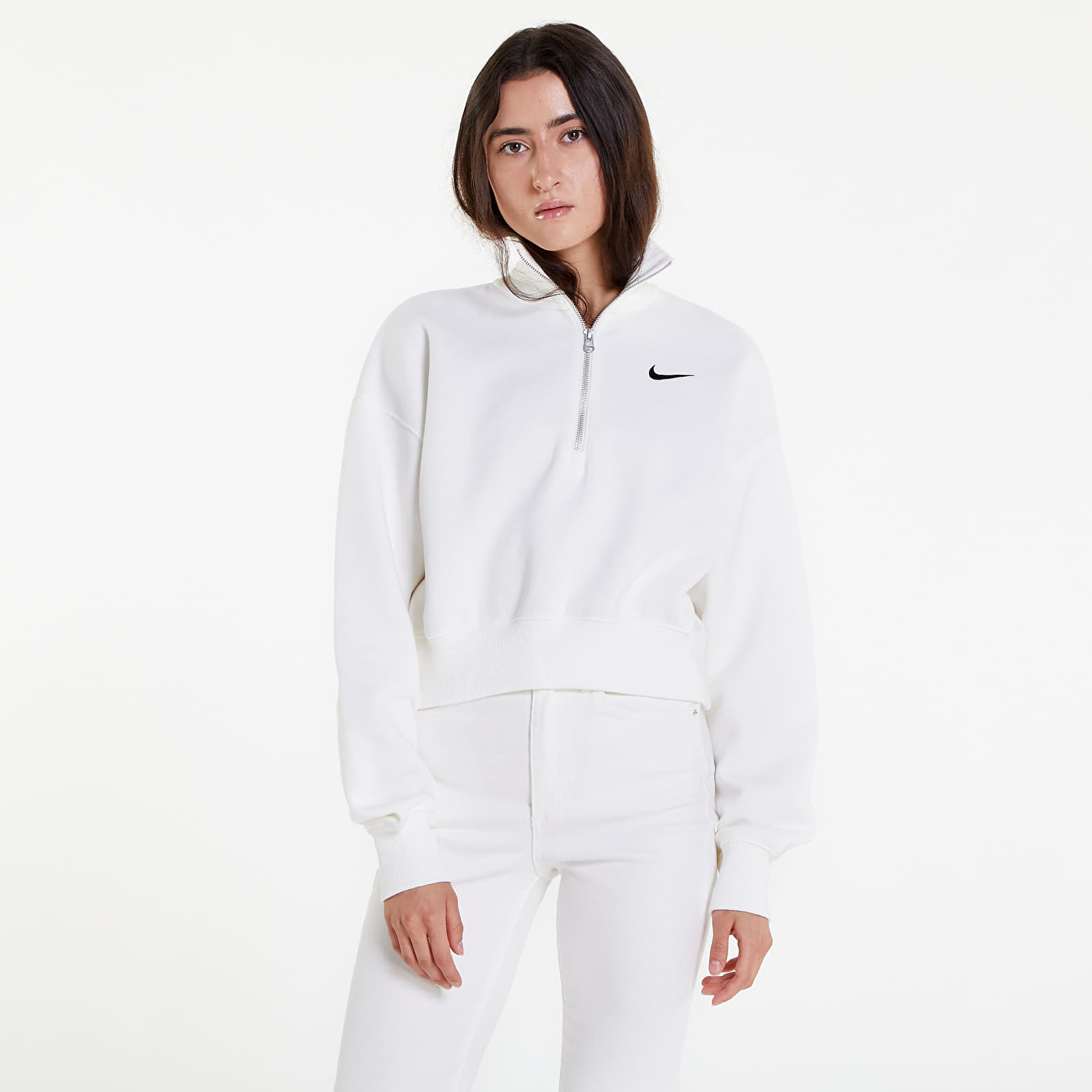 売れ筋商品|||ナイキ カットソー トップス レディース Women's White Kentucky Wildcats Color-Block Oversized Cropped Pullover Sweatshirt White Nike Women's Nike White Kentucky Wildcats Oversized Color
