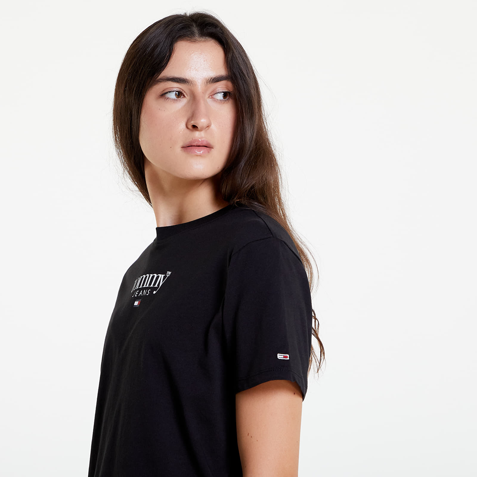 T-shirts Tommy Jeans Classic Essential Logo Tee Black