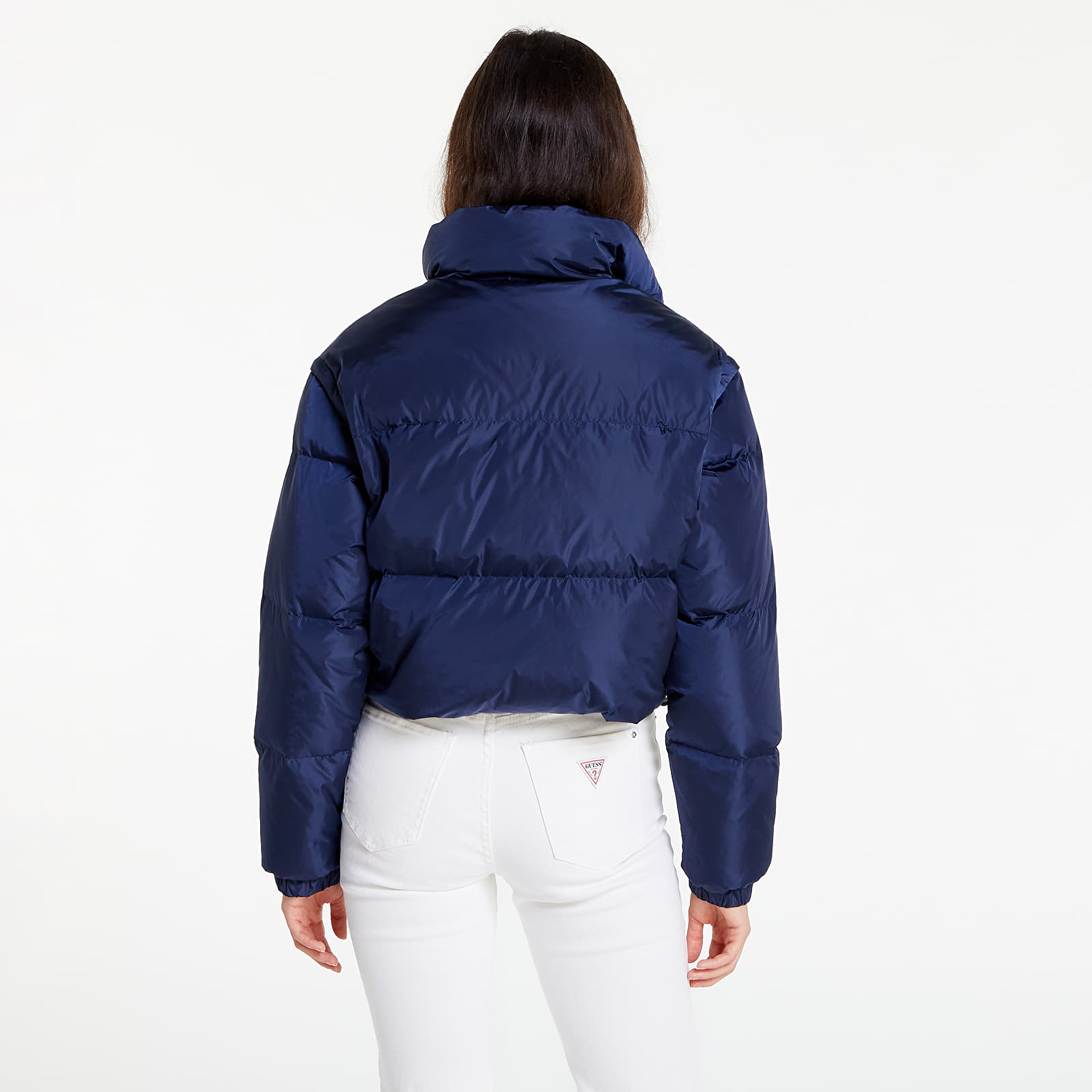 Jackets Tommy Jeans Badge Crop Vest Down Puffer Jacket Twilight