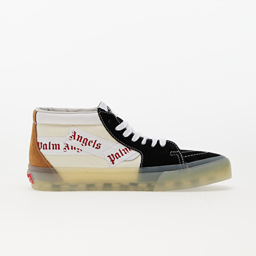 Men s shoes Vans Vault x Palm Angels Sk8 Mid LX Black Chipmunk