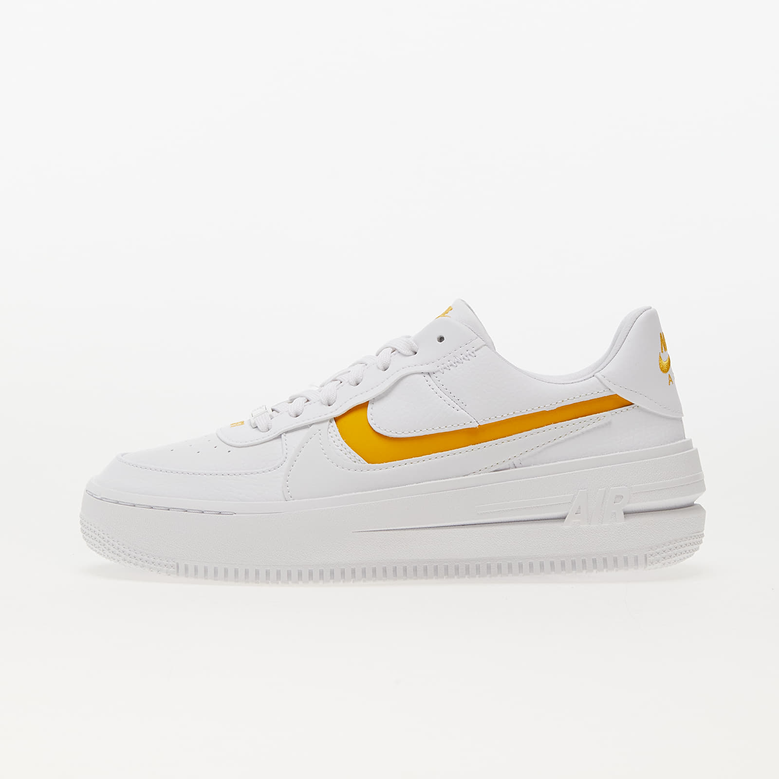 Women's shoes Nike W Air Force 1 PLT.AF.ORM White/ Yellow Ochre