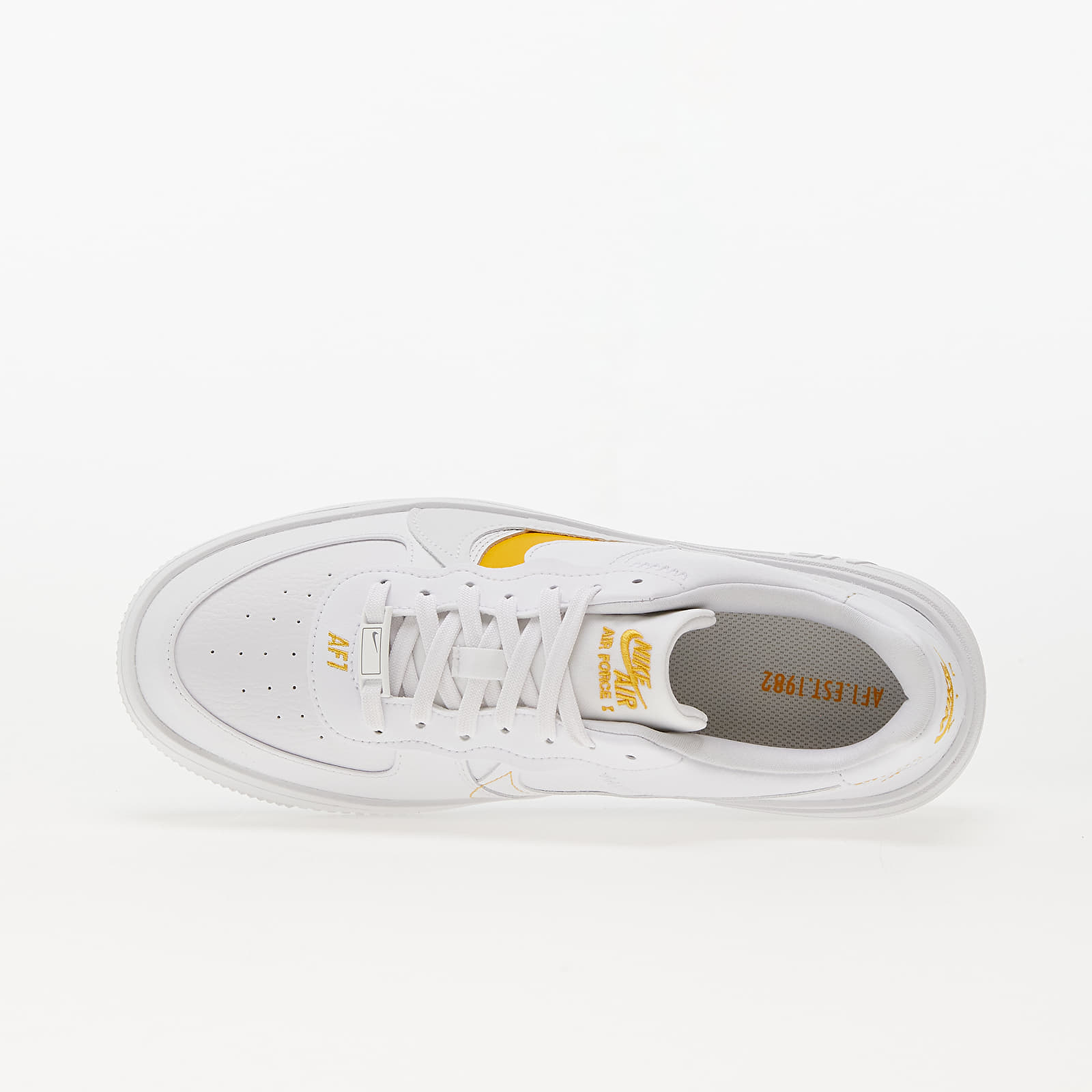 Moteriška avalynė Nike W Air Force 1 PLT.AF.ORM White/ Yellow Ochre-Summit White-White