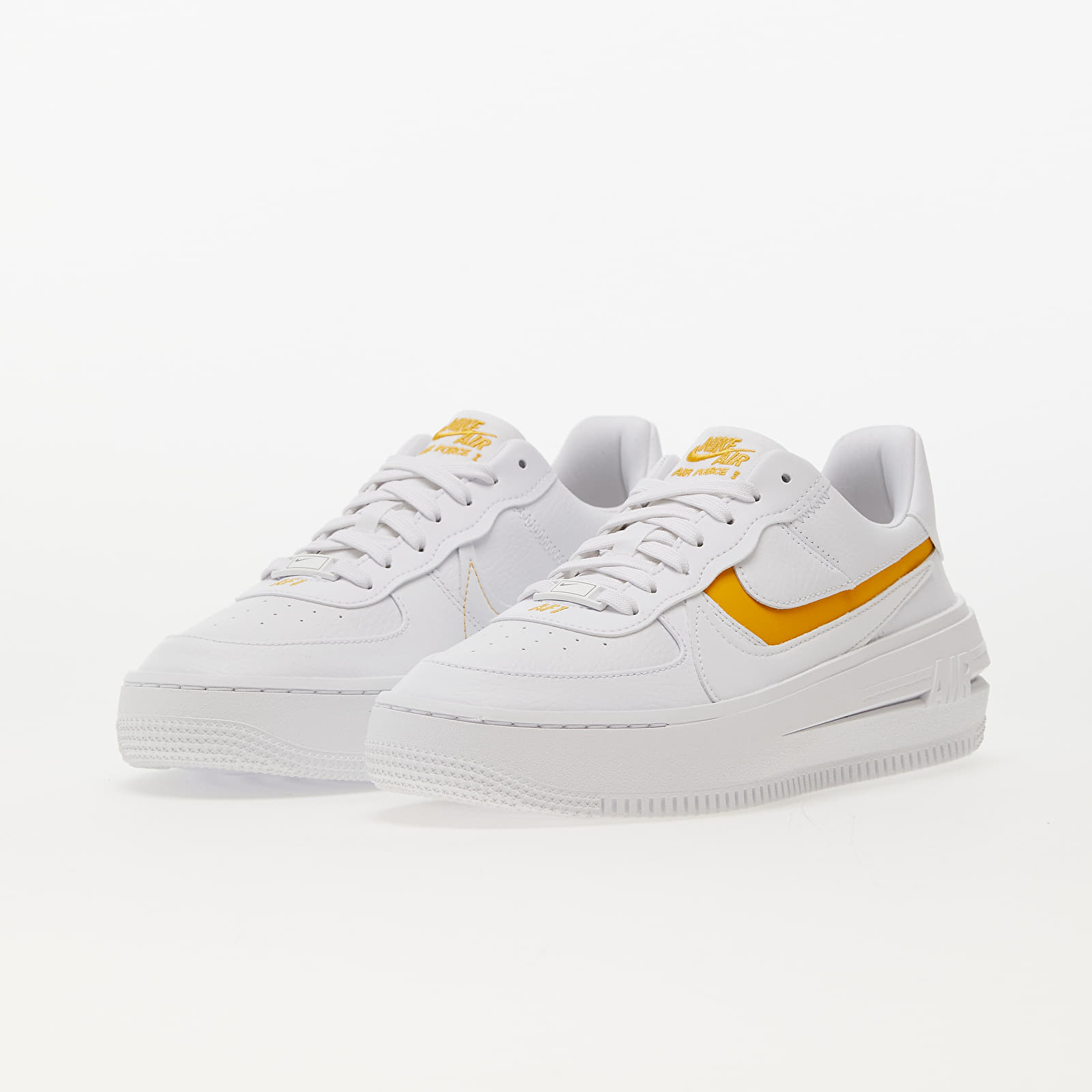 Women's shoes Nike W Air Force 1 PLT.AF.ORM White/ Yellow Ochre