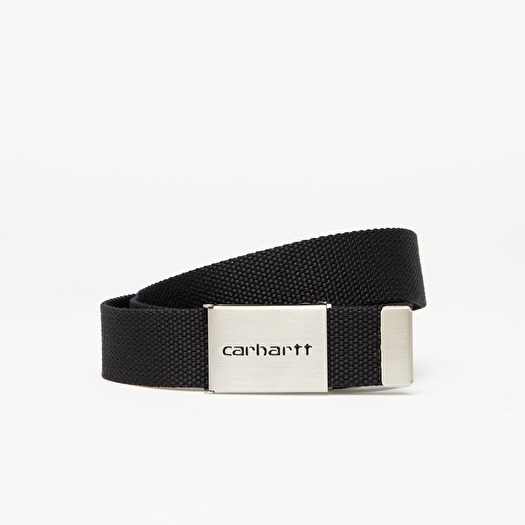 Ζώνη Carhartt WIP Clip Belt Chrome Black