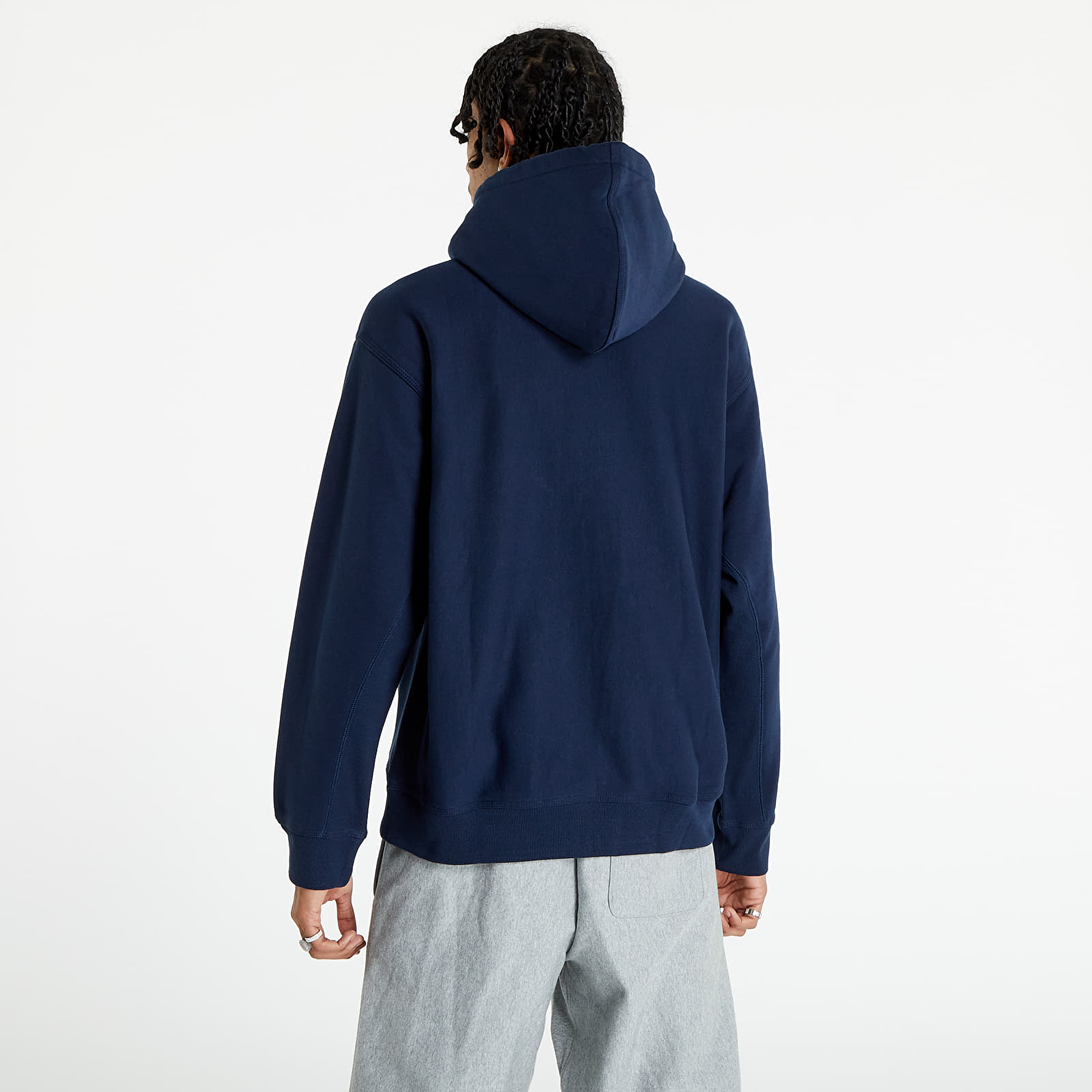 Bluzy Carhartt WIP Hooded American Script Sweat Blue