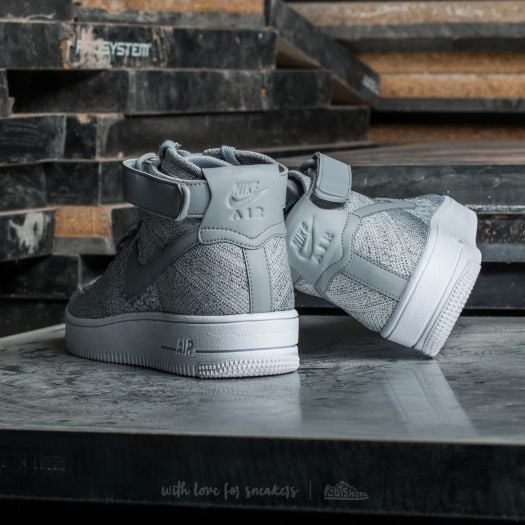 Nike air force 1 ultra flyknit mid wolf grey best sale