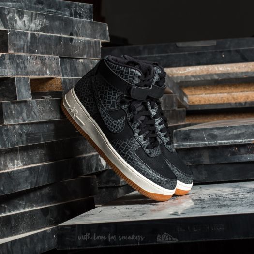 Women s shoes Nike Wmns Air Force 1 Hi Premium Black Black Gum Med Brown Sail Footshop