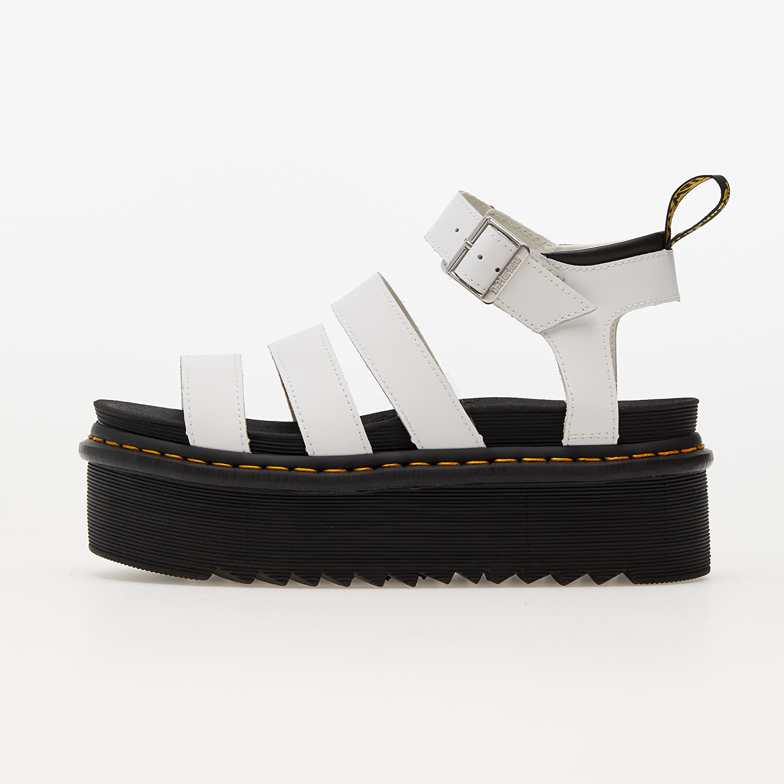 Ženski čevlji Dr. Martens Blaire Quad Hydro Leather Platform Strap Sandals White