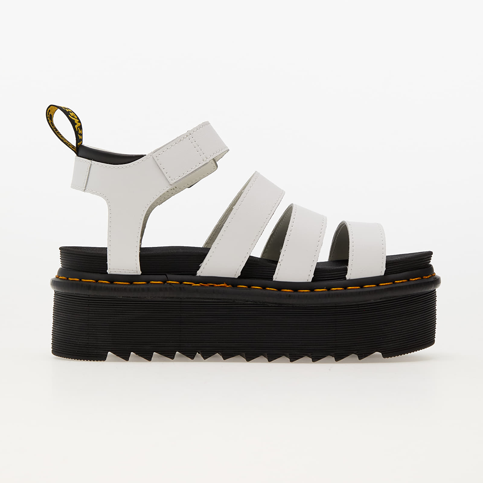 Ženski čevlji Dr. Martens Blaire Quad Hydro Leather Platform Strap Sandals White