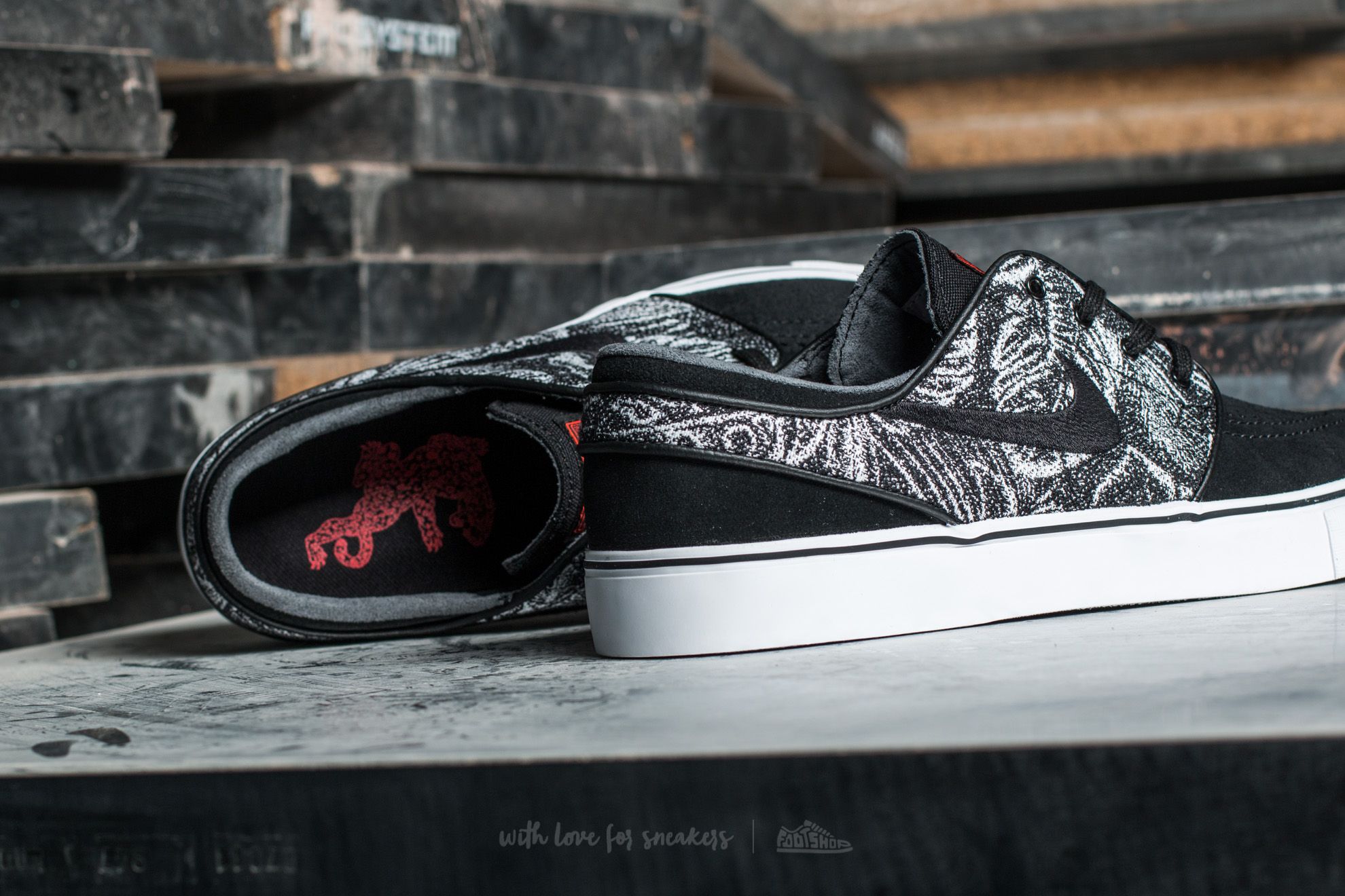 Men's shoes Nike Zoom Stefan Janoski Black/ Black-Max Orange-White