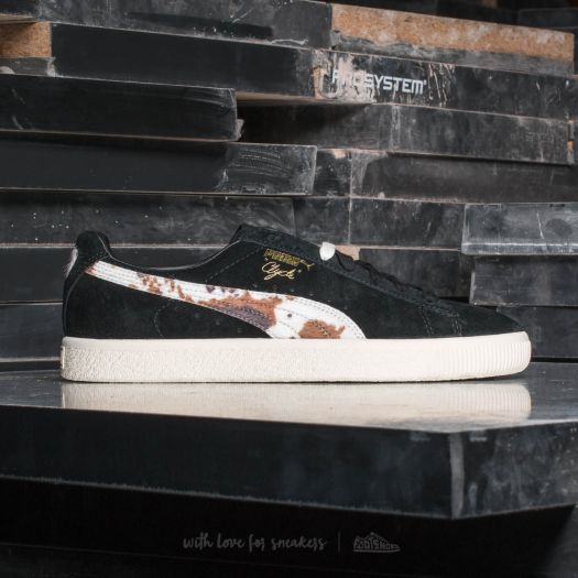 Herren Sneaker und Schuhe Puma Clyde x Packer Black-Whisper White