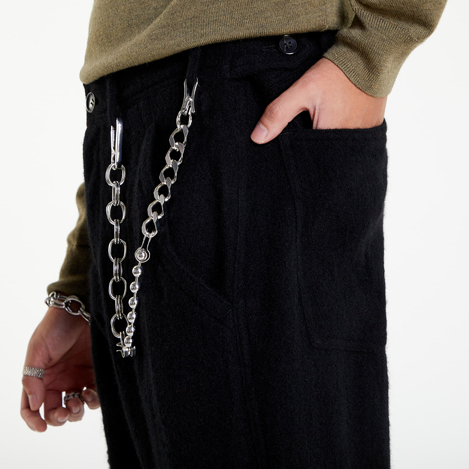Comme des outlet garcons black pants