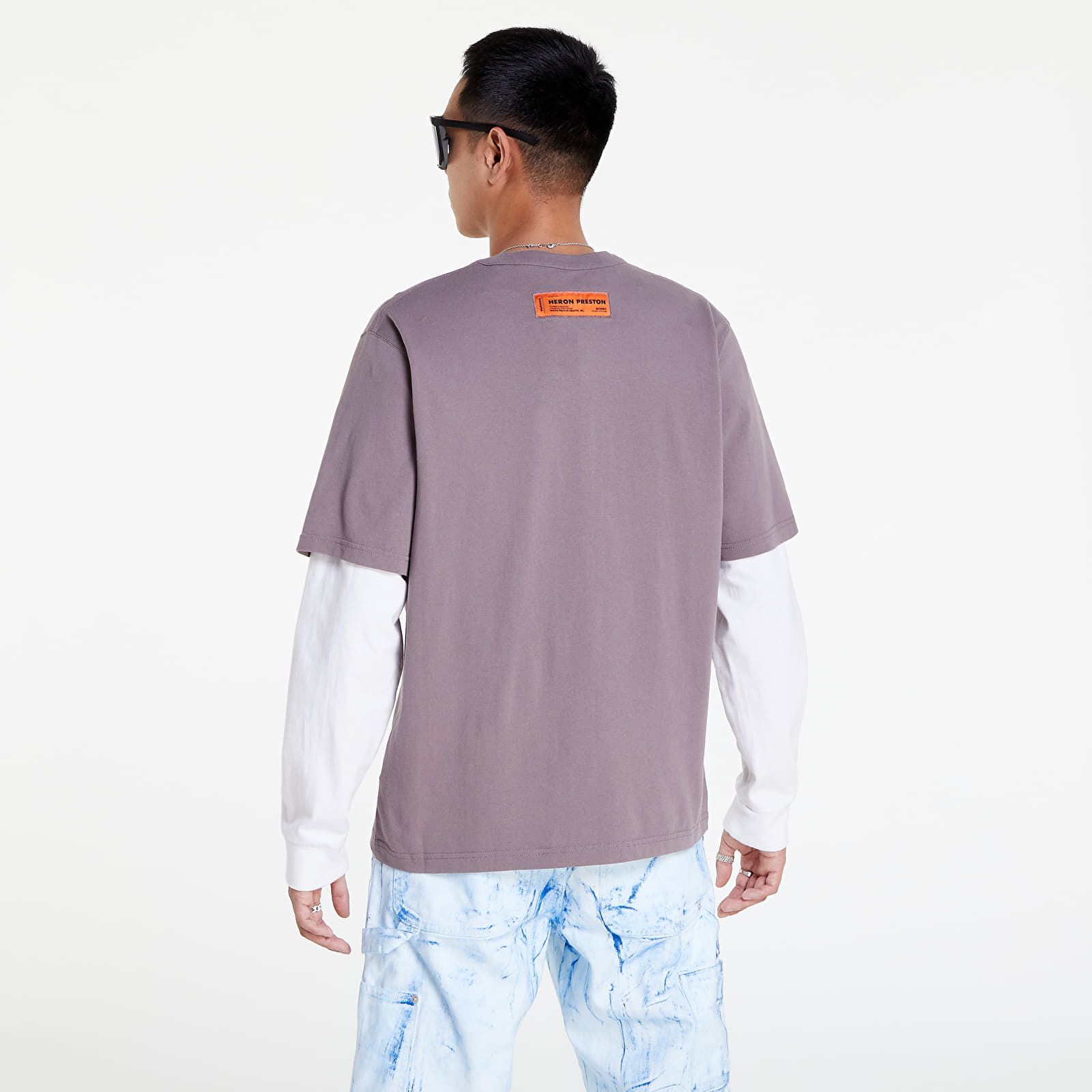 T-shirts HERON PRESTON Heron Bw Ss Tee Grey/ Black