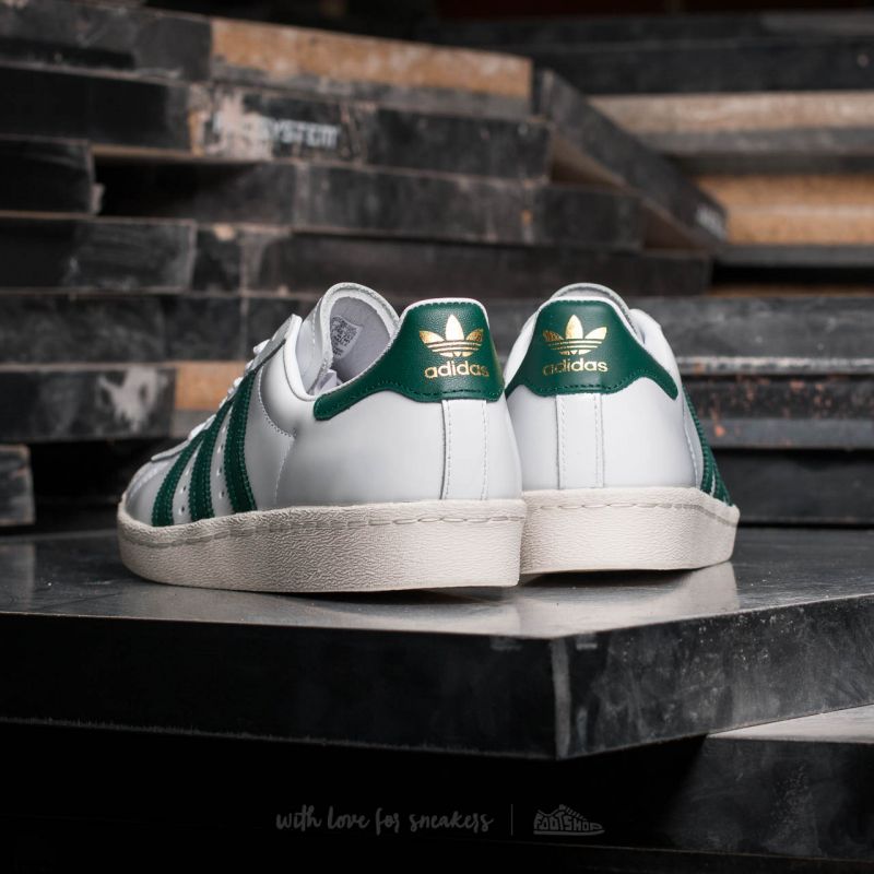 adidas Superstar 80s Ftw White/ Collegiate Green/ Gold Metallic