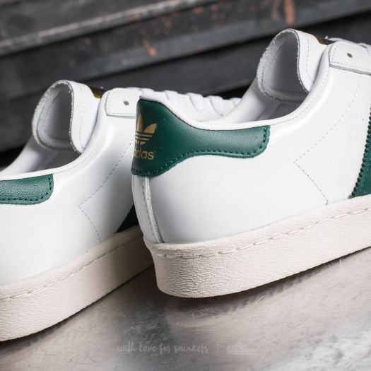 Men s shoes adidas Superstar 80s Ftw White Collegiate Green Gold Metallic Footshop