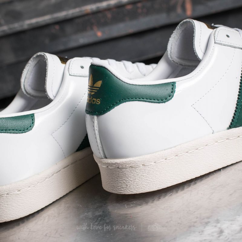 adidas Superstar 80s Ftw White/ Collegiate Green/ Gold Metallic