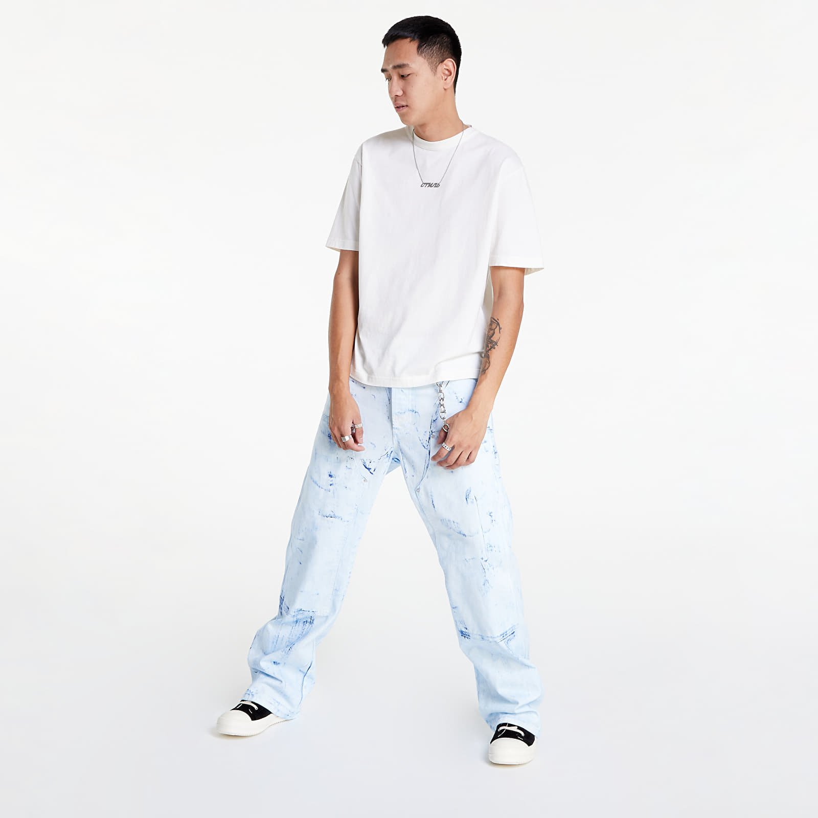 T-shirts HERON PRESTON Nf Ex-Ray Recycled Cotton Ss Tee White