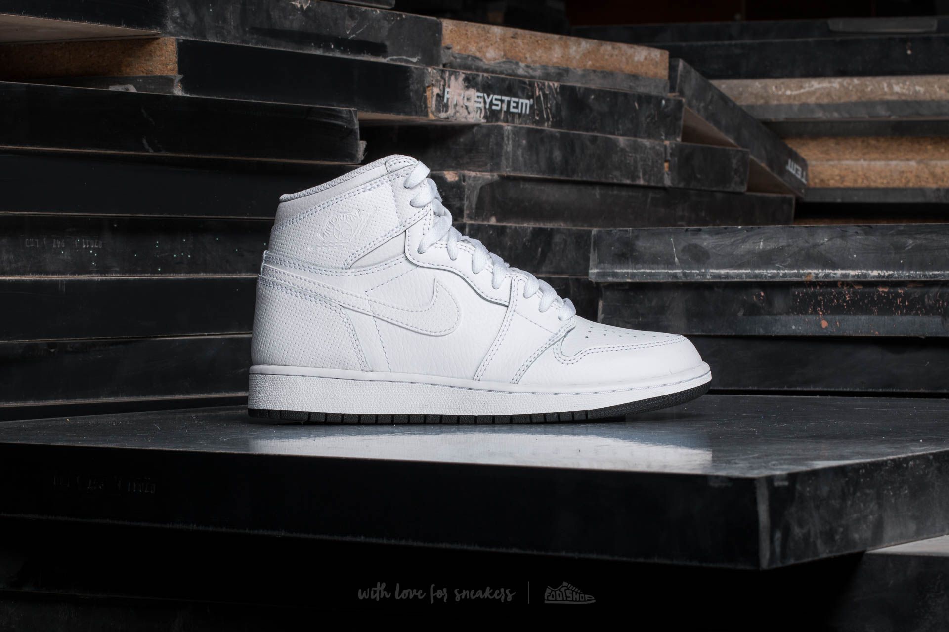 Damen Sneaker und Schuhe Air Jordan 1  Retro High OG White/ Black-White