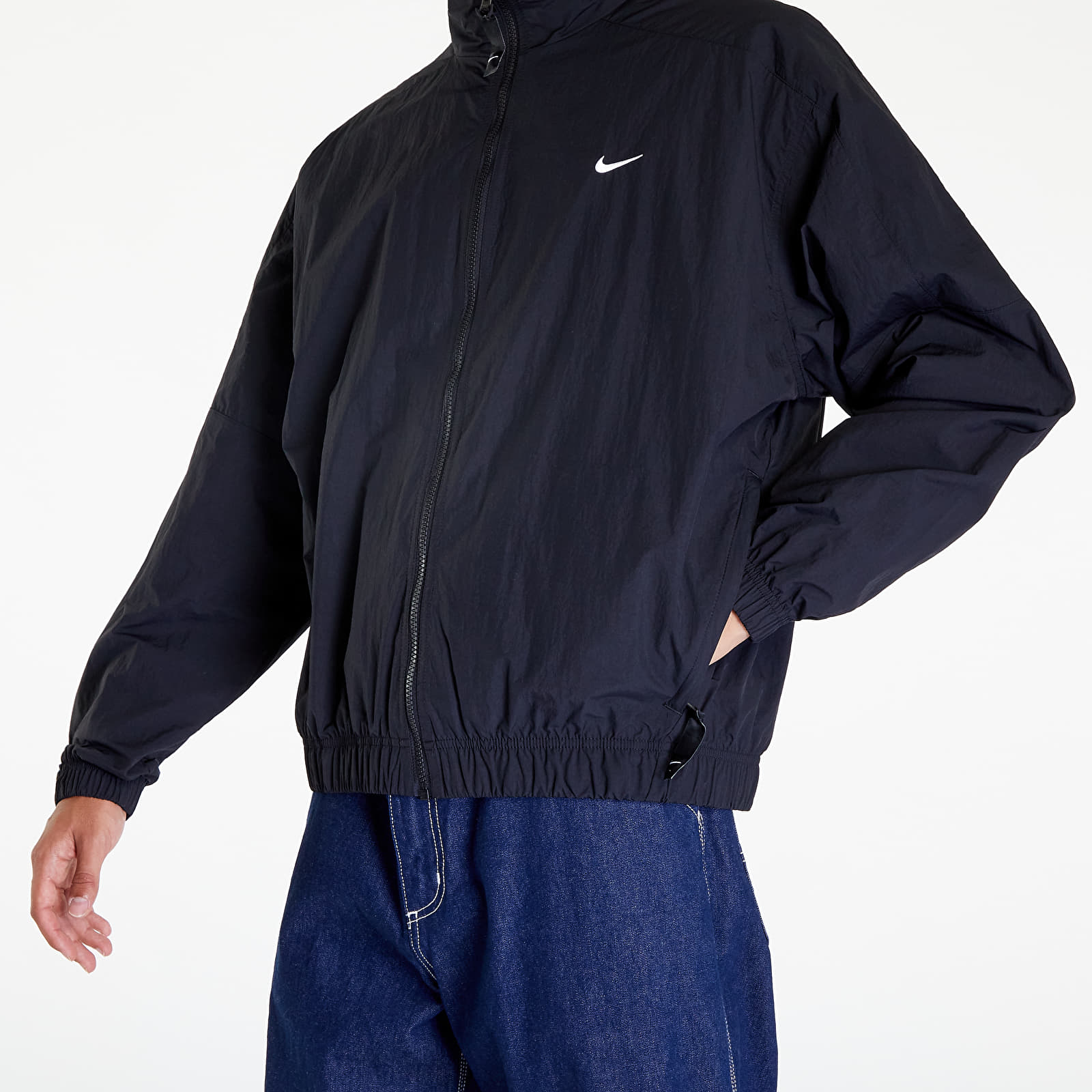 Jackets and Coats Nike Sportswear Solo Swoosh Men s Track Jacket Black White Footshop