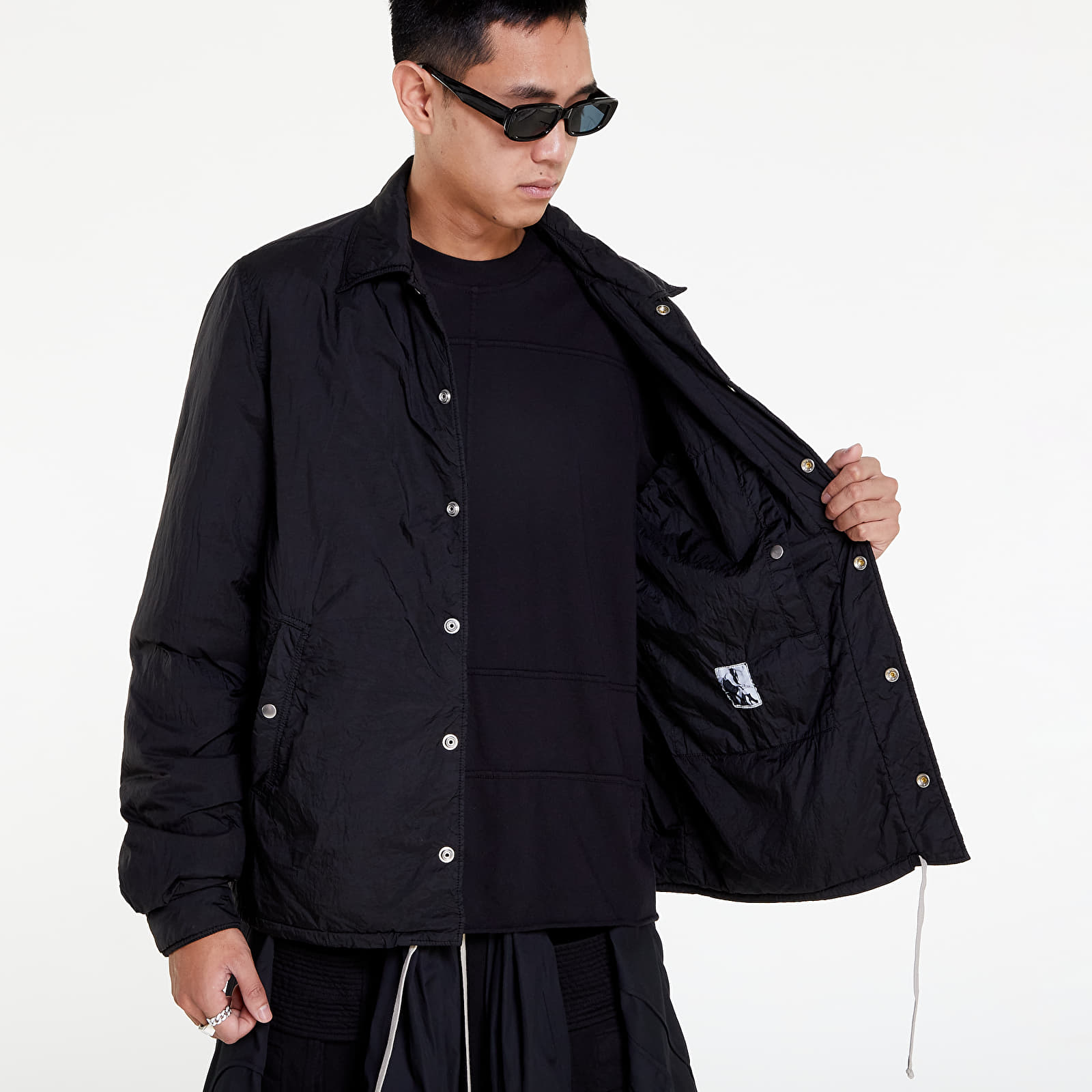 Vestes  Rick Owens DRKSHDW Snapfront Jacket Black
