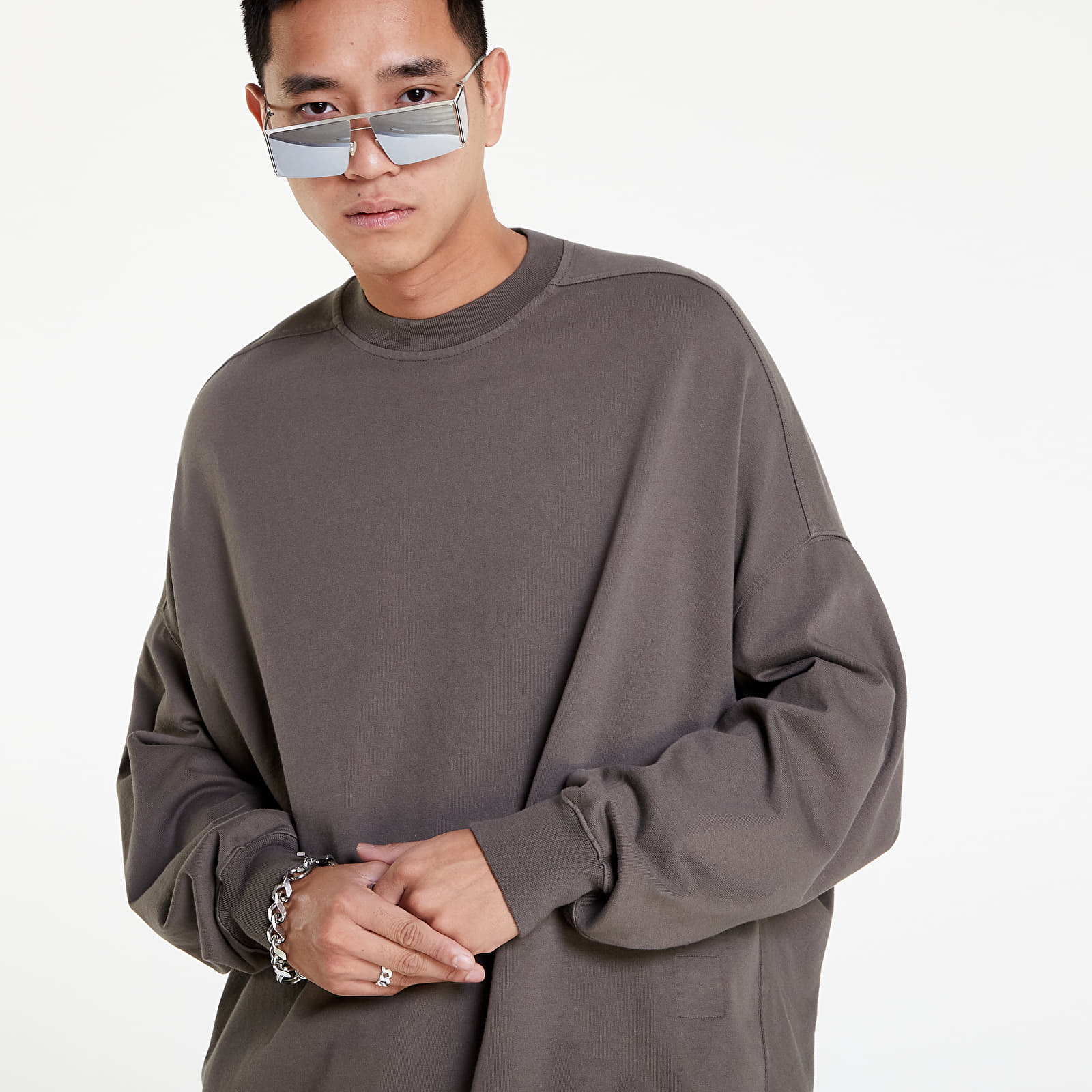 Mikinas ar kapuci un sporta krekli Rick Owens DRKSHDW Crater Tee Dust
