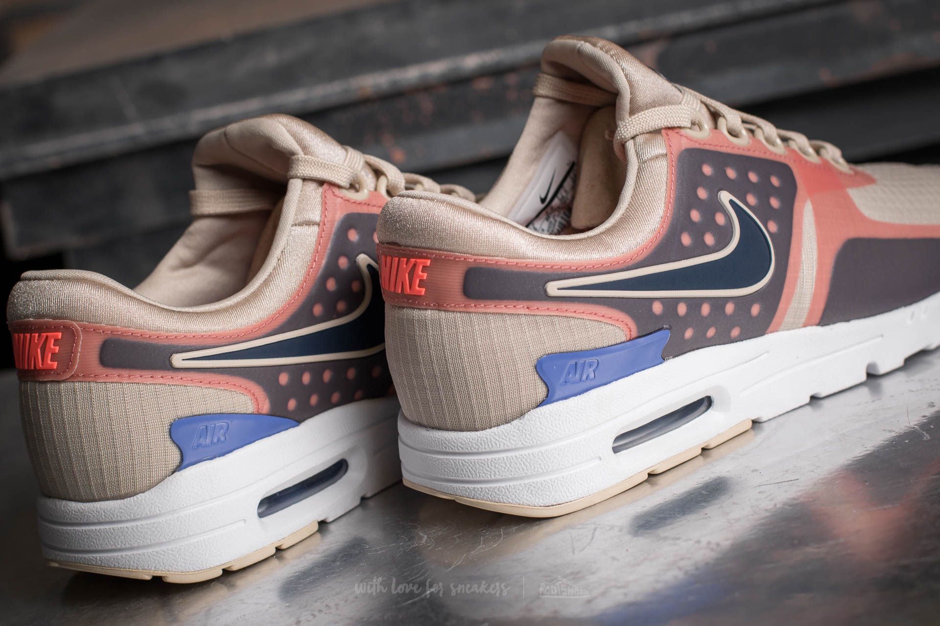 Women s shoes Nike W Air Max Zero SI Oatmeal Binary Blue White Footshop