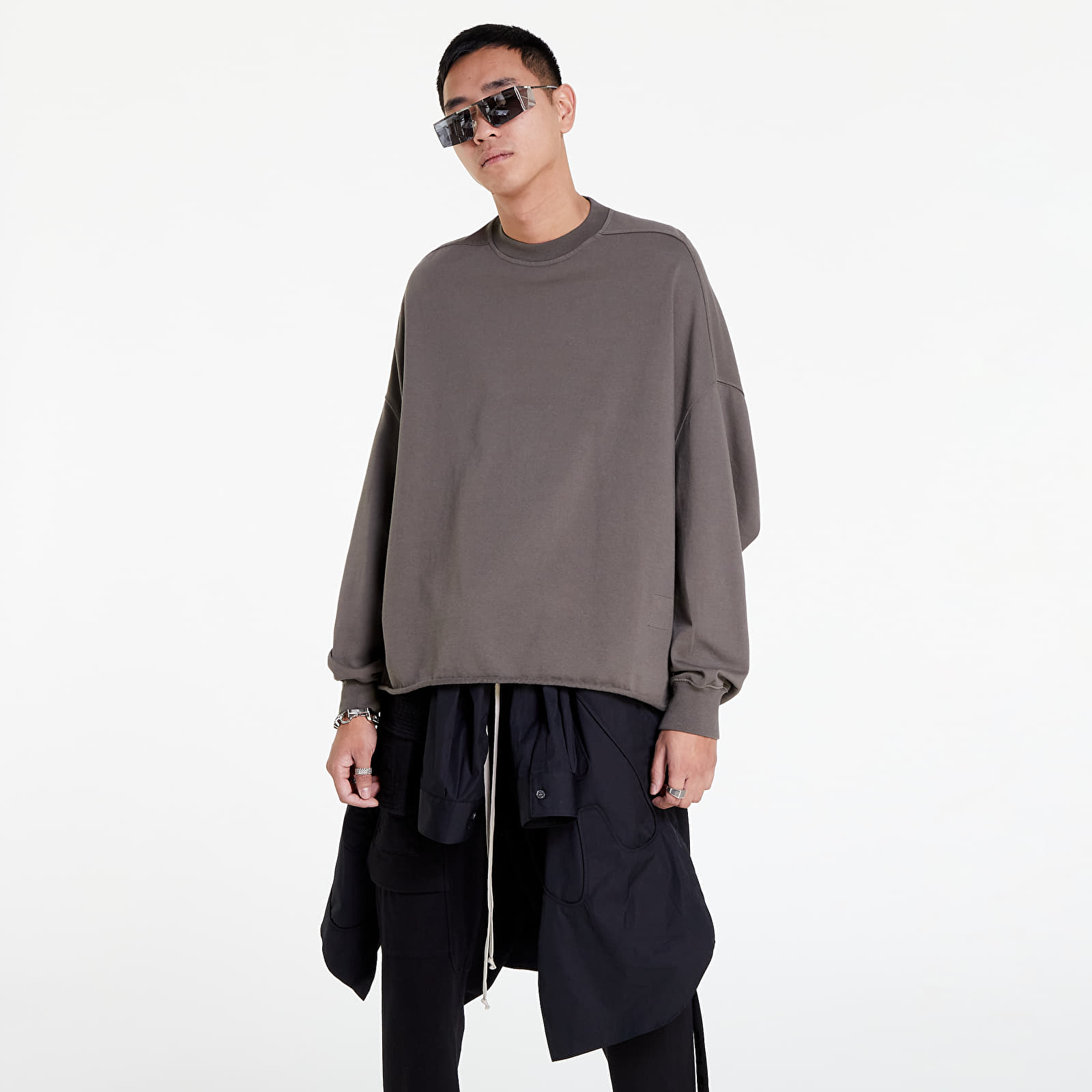 Mikinas ar kapuci un sporta krekli Rick Owens DRKSHDW Crater Tee Dust