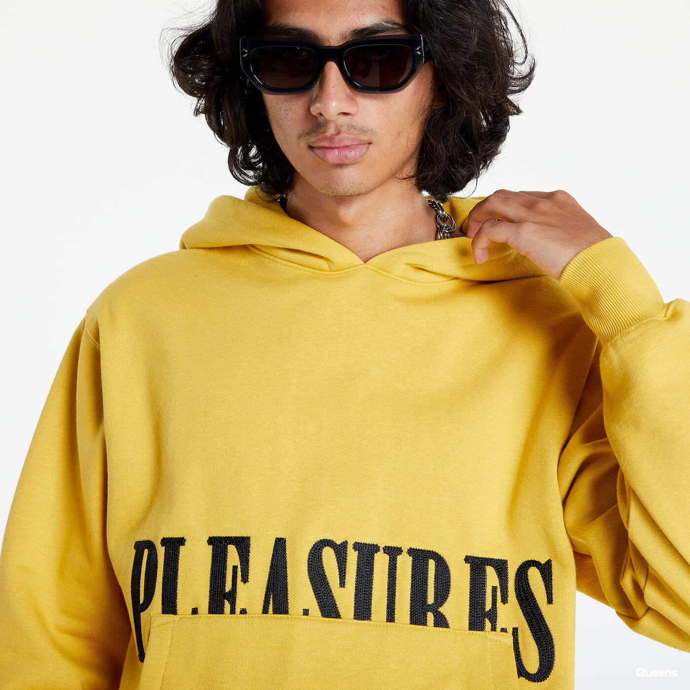 Sweatshirts PLEASURES Latex Hoodie Mustard Footshop