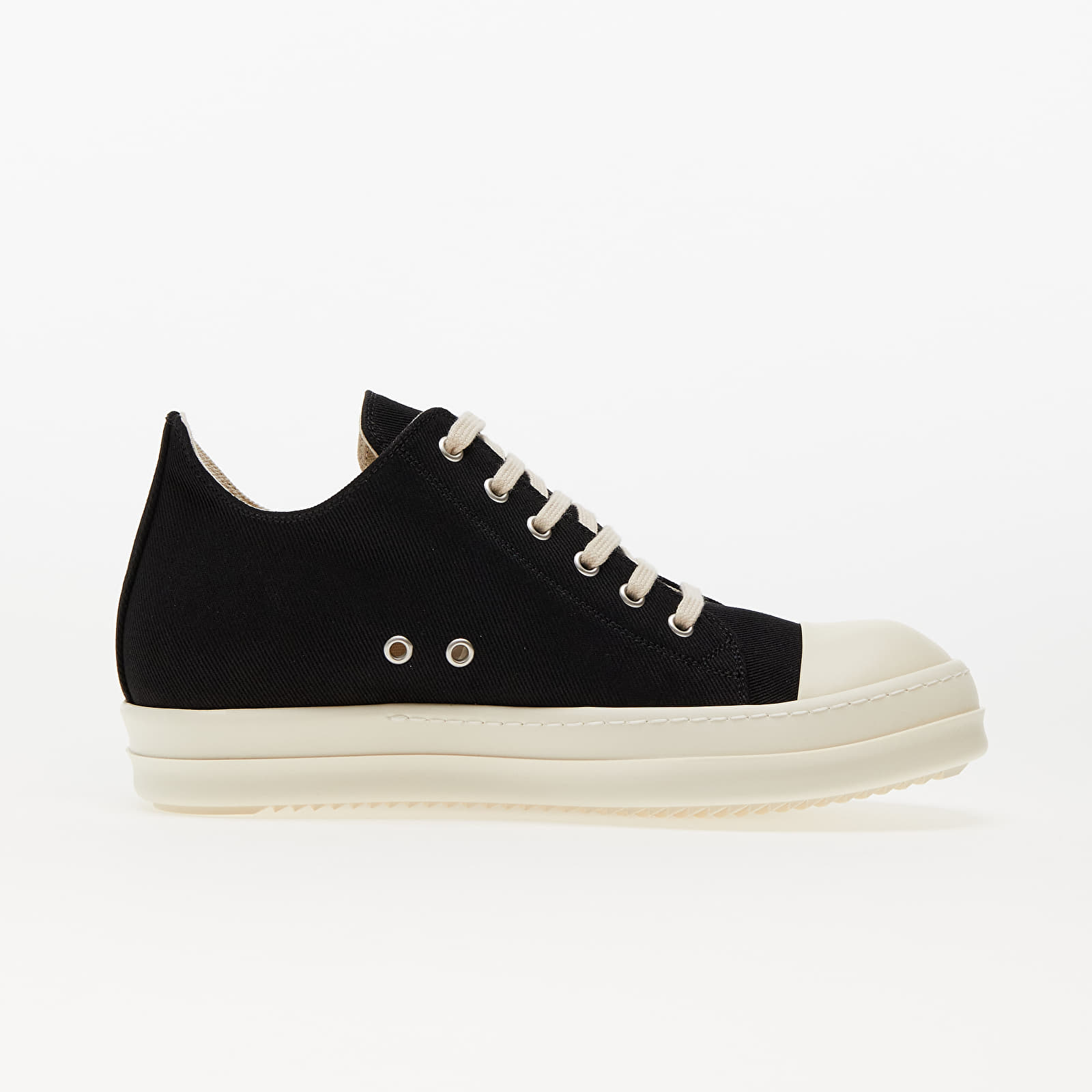 Sko til mænd Rick Owens DRKSHDW Low Sneaks Black/ Milk/ Milk