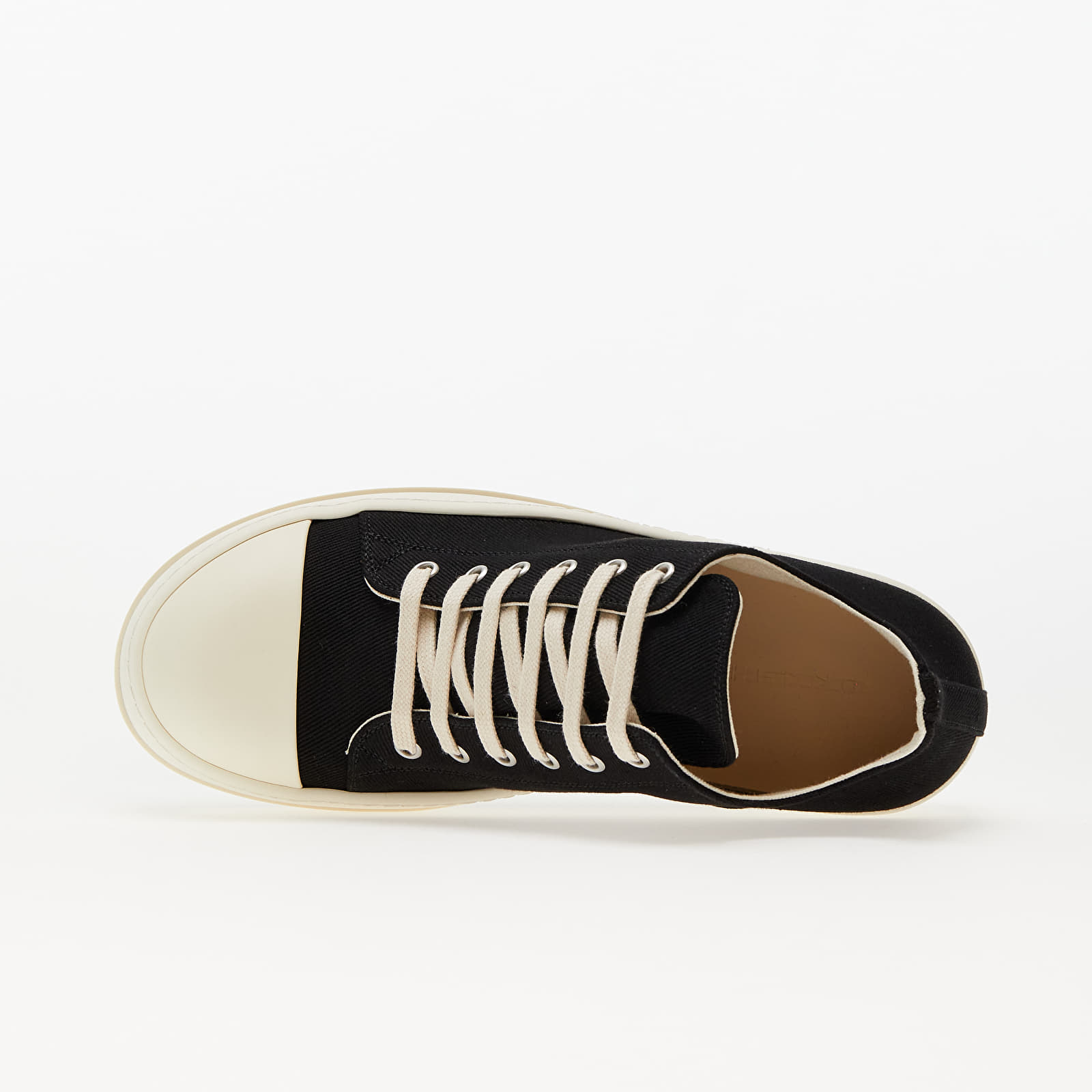 Sko til mænd Rick Owens DRKSHDW Low Sneaks Black/ Milk/ Milk