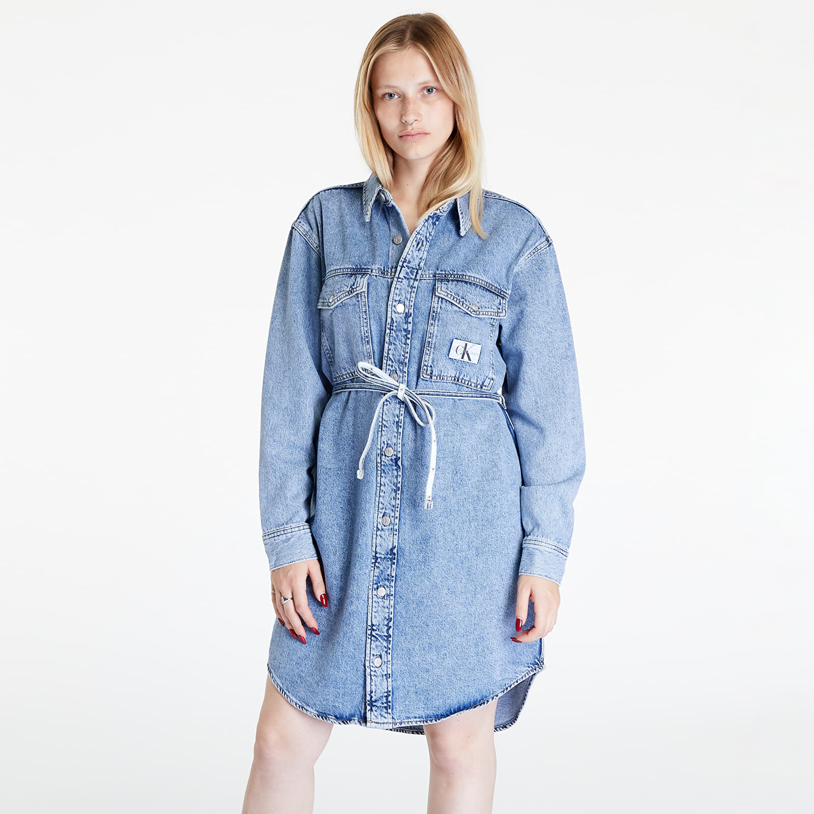 Dress Calvin Klein Jeans Utility Shirt Dress Denim