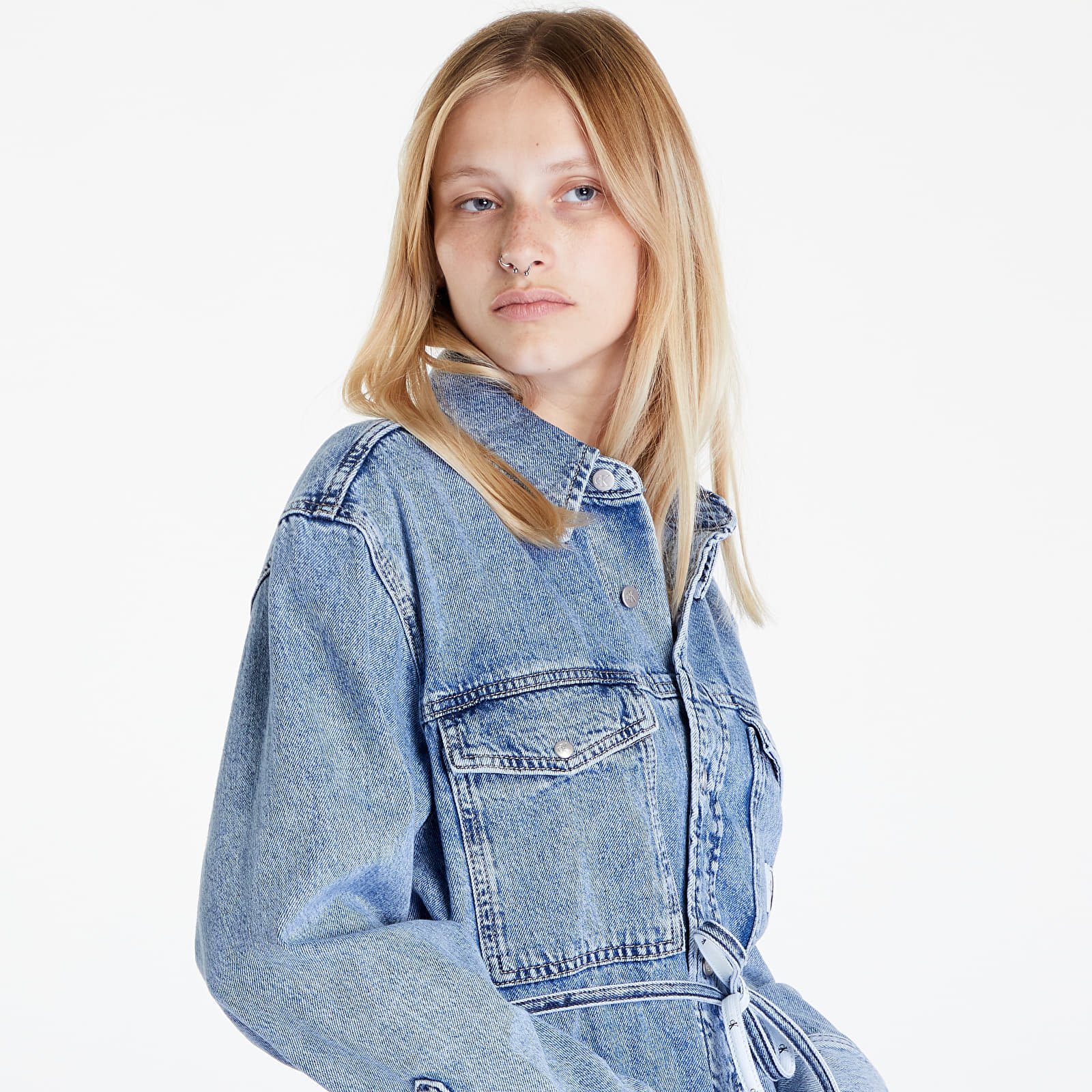 Dress Calvin Klein Jeans Utility Shirt Dress Denim