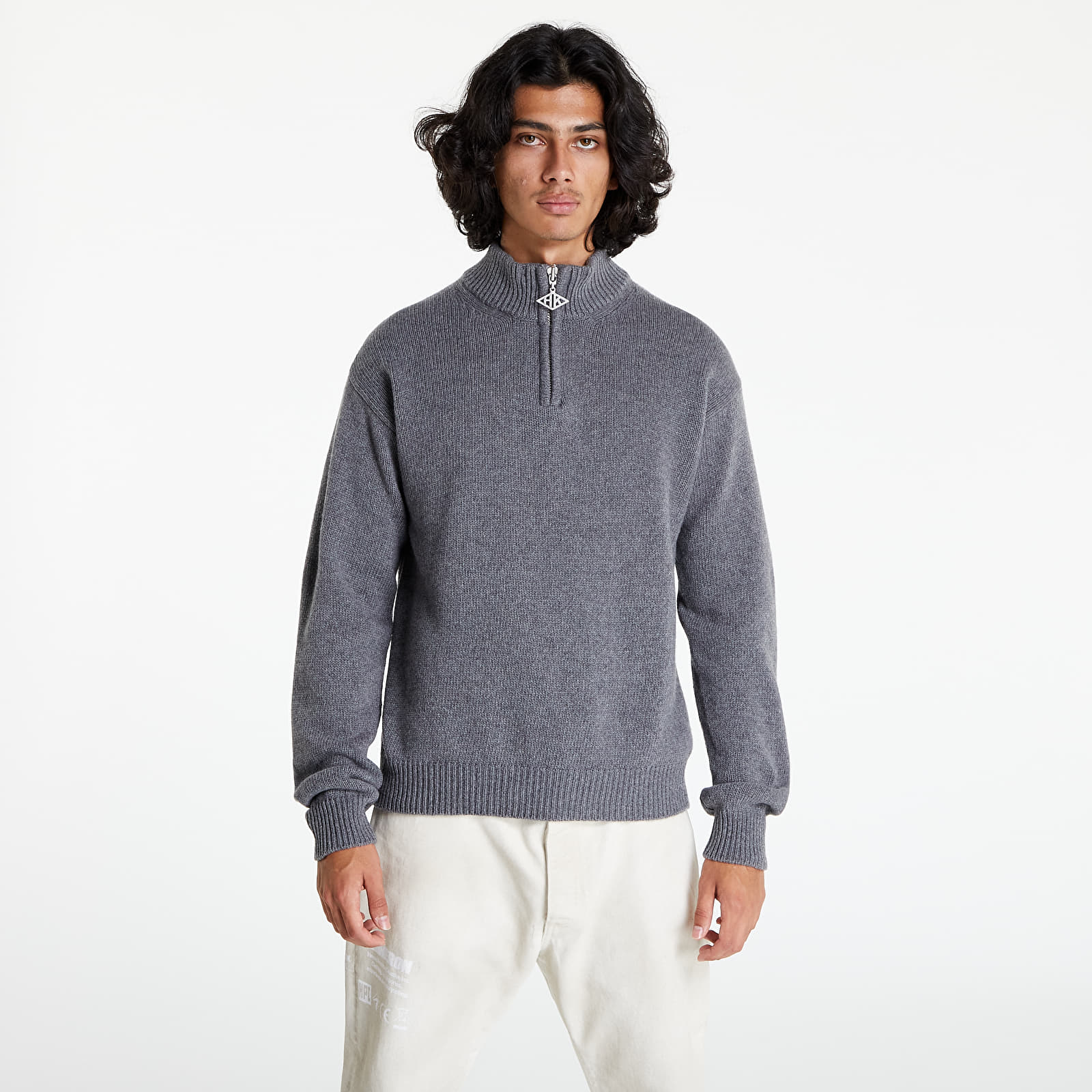 Truien Han Kjøbenhavn Zip Turtleneck Knit Grey
