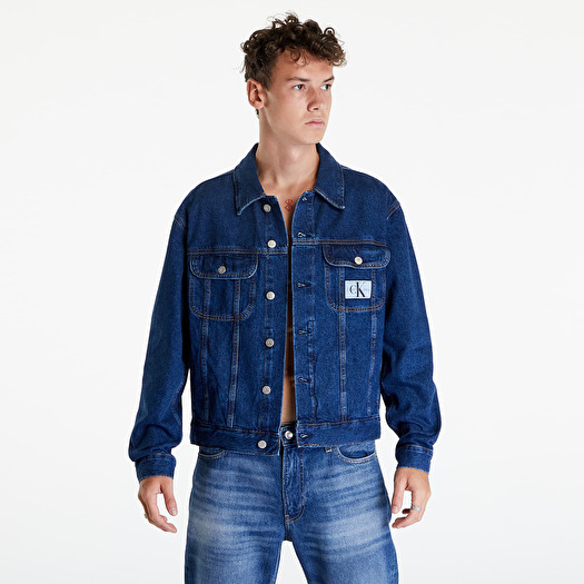 Calvin Klein Indigo Denim Workwear Jacket in Blue for Men | Lyst