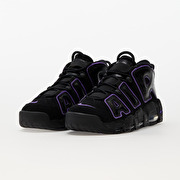 Nike uptempo black and gold on sale