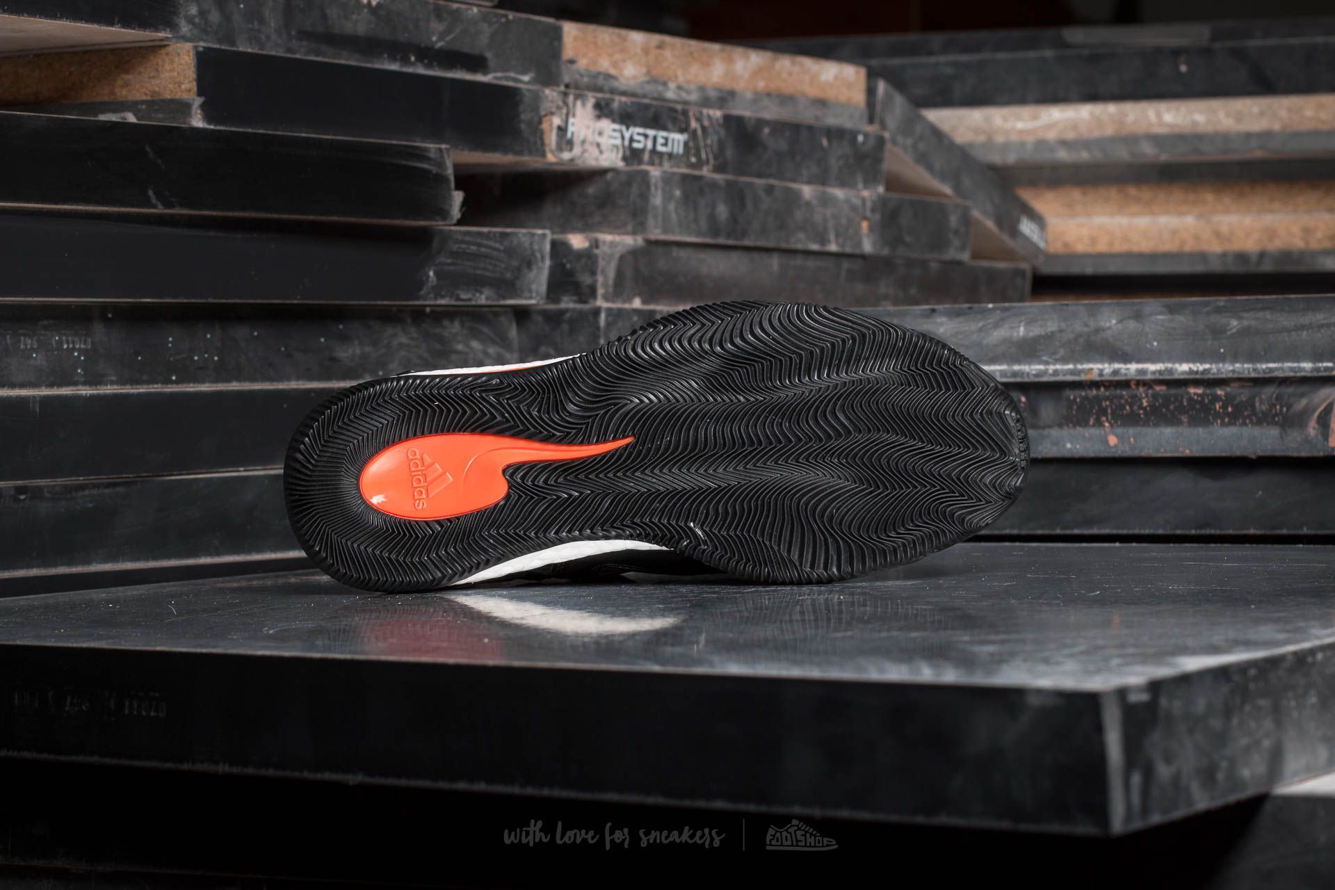 Herren Sneaker und Schuhe adidas D Rose 7 Core Black/ Utility Black-Orange
