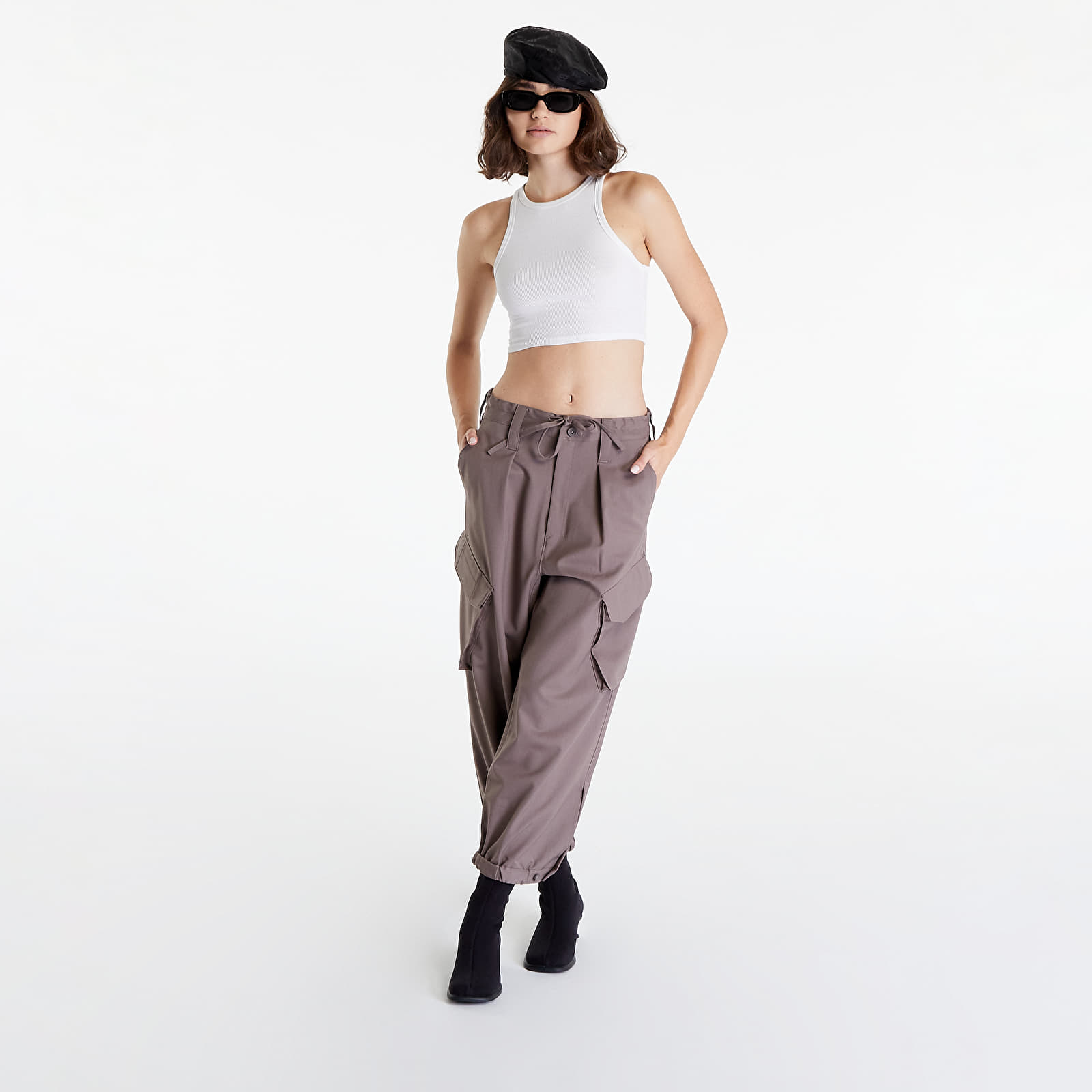 Hlače Y-3 Classic Refined Wool Stretch Cargo Pants Tech Earth
