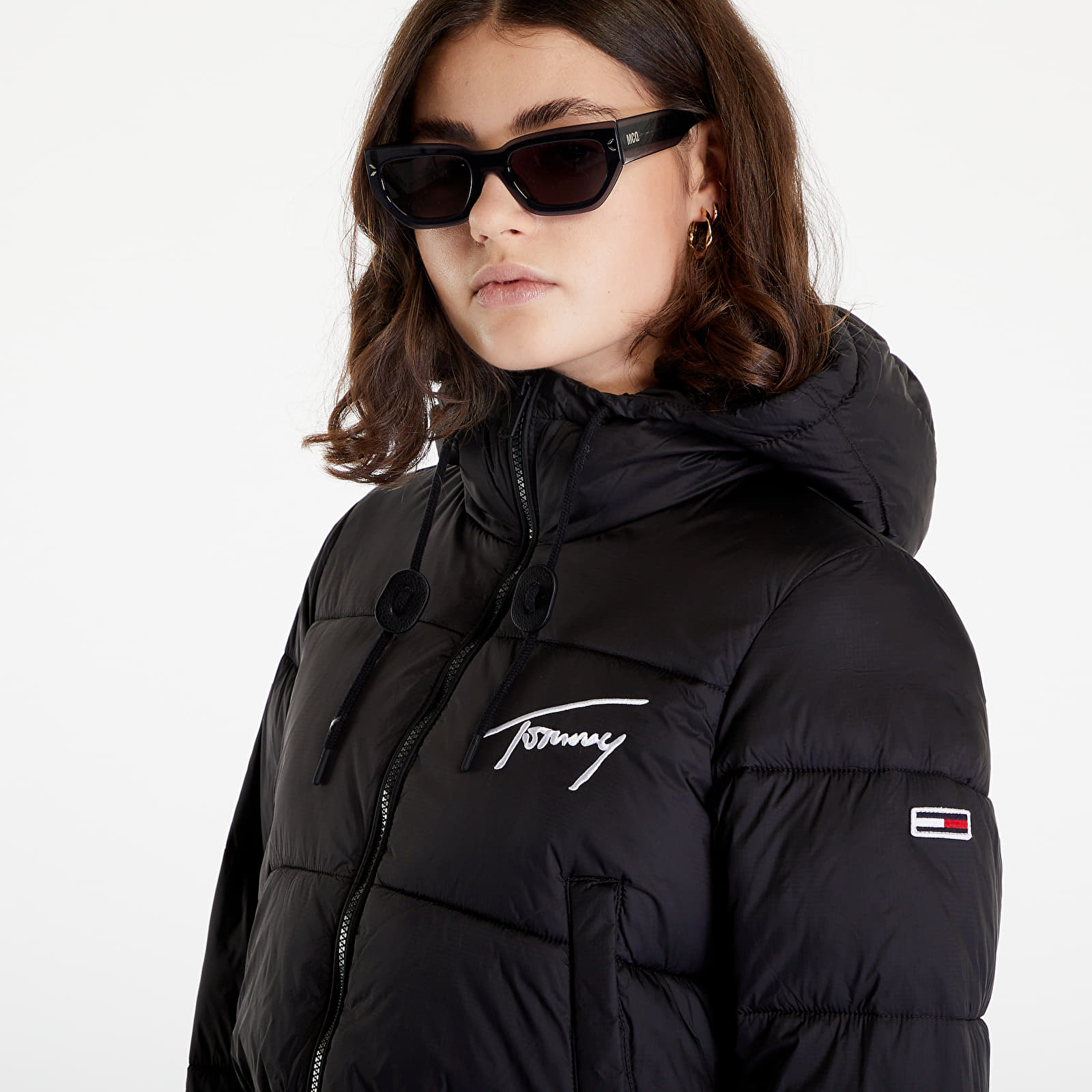 Tommy hilfiger cropped puffer jacket top