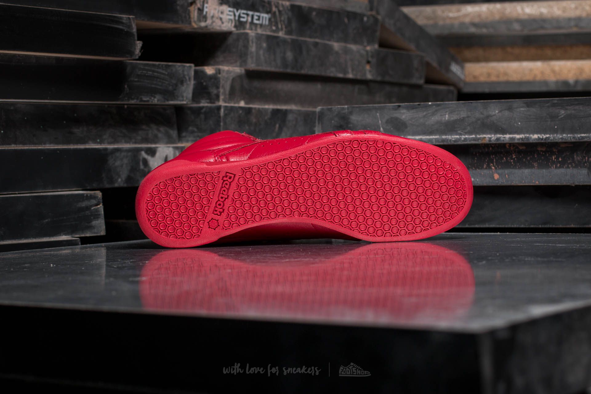 Buty damskie Reebok Freestyle Hi OG Lux Excellent Red/ Grey/ Gold