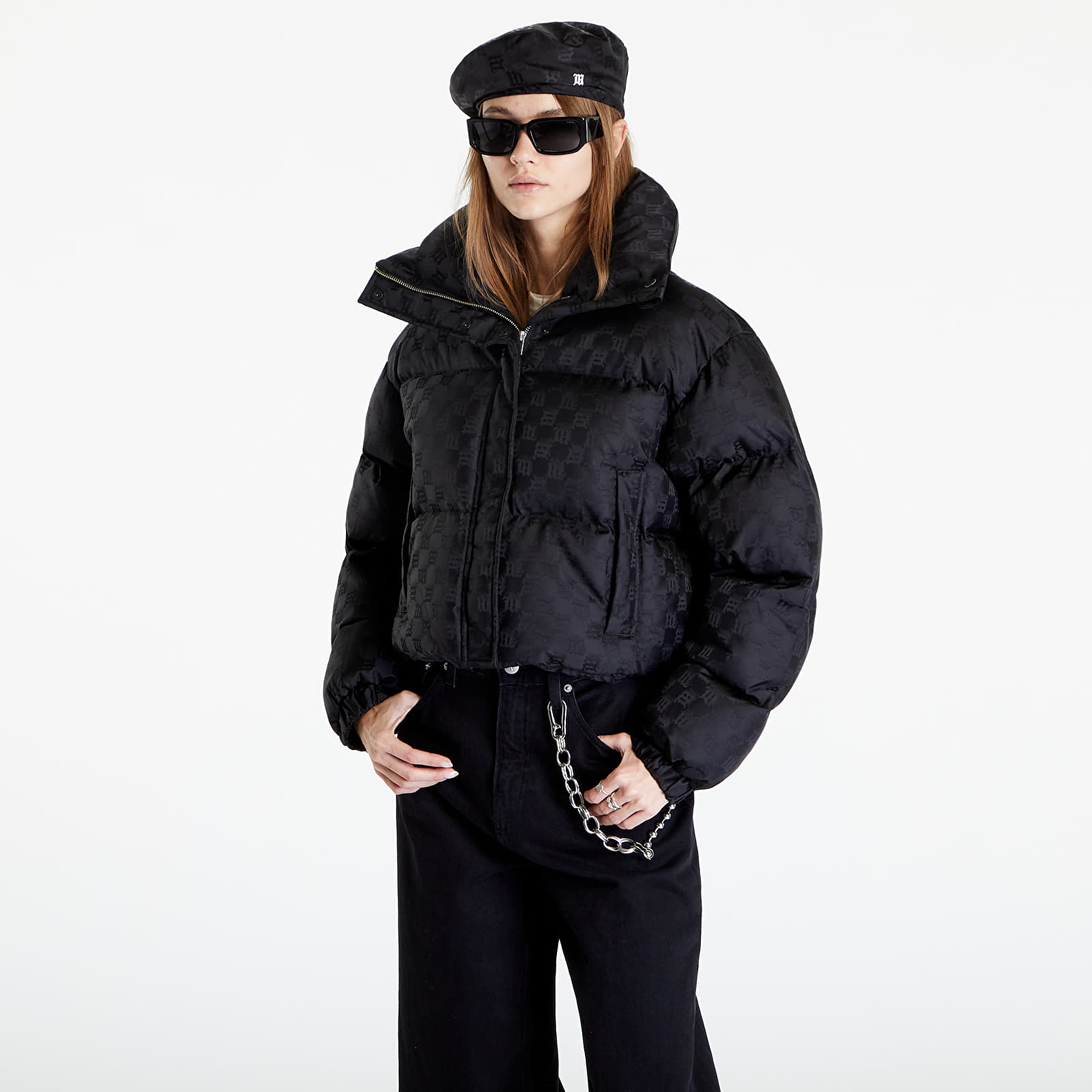 Chaquetas MISBHV Monogram Nylon Puffer Wmns Black